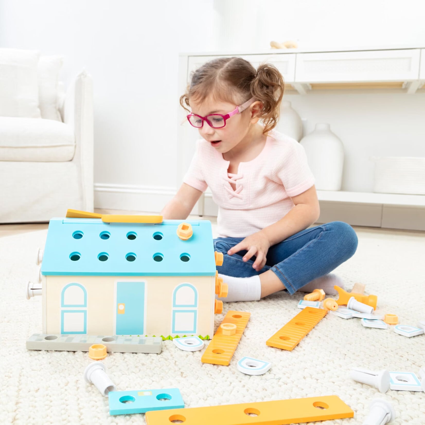 Melissa & Doug Build A House Toolbox Play Set