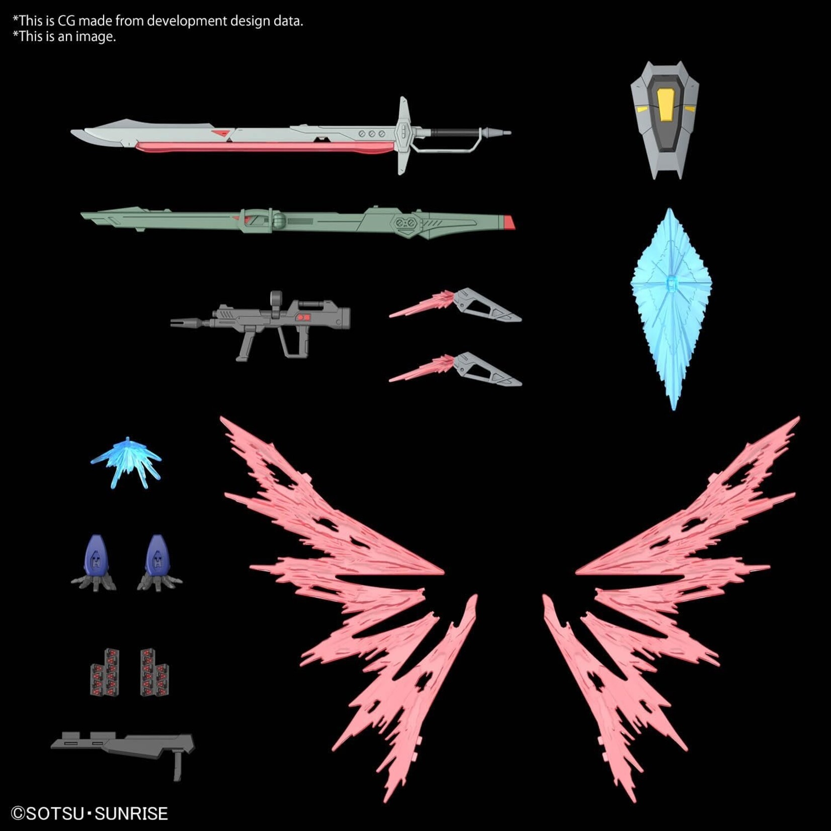Bandai 2679248 - #258 Destiny Gundam Spec. II & Zeus Silhouette HG