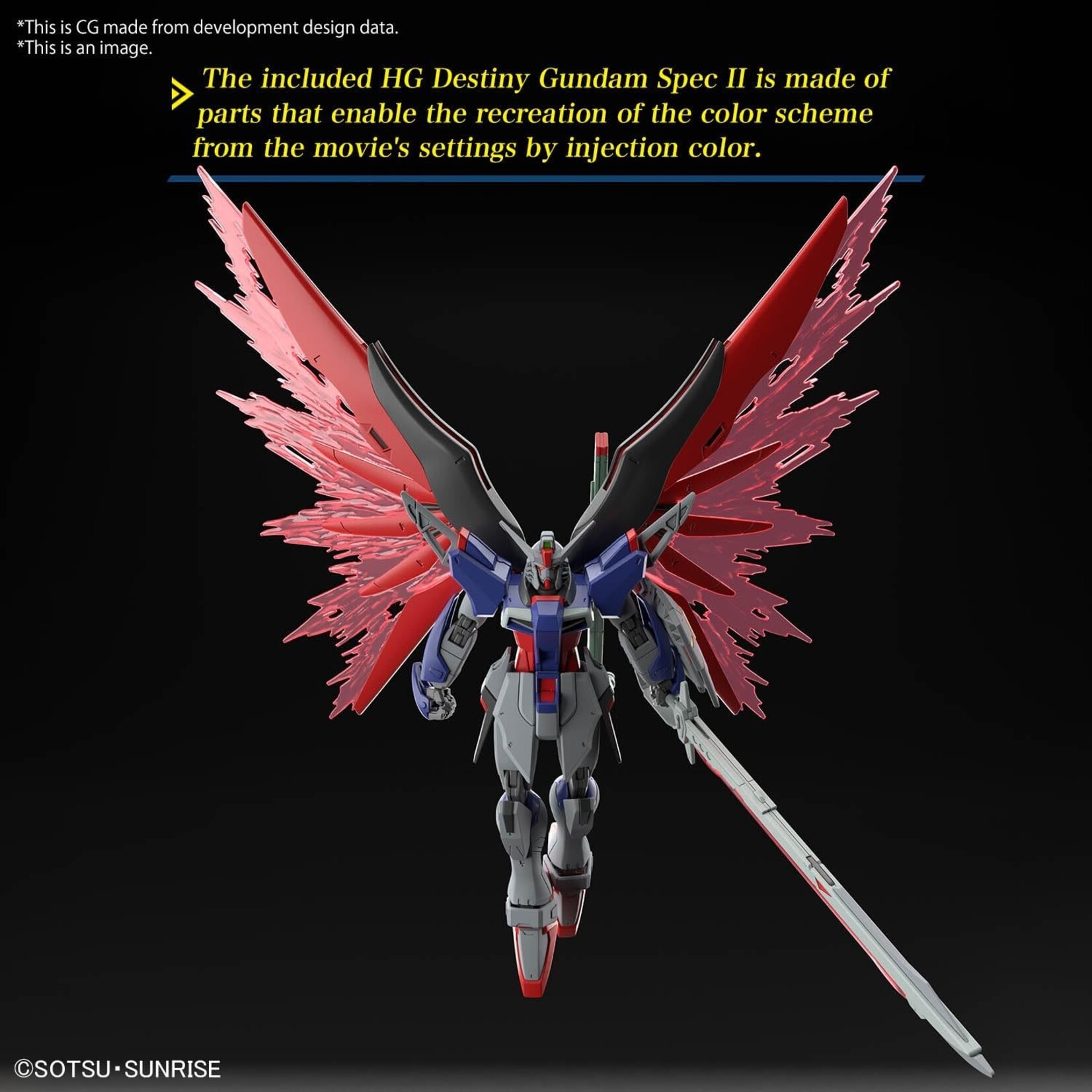 Bandai 2679248 - #258 Destiny Gundam Spec. II & Zeus Silhouette HG