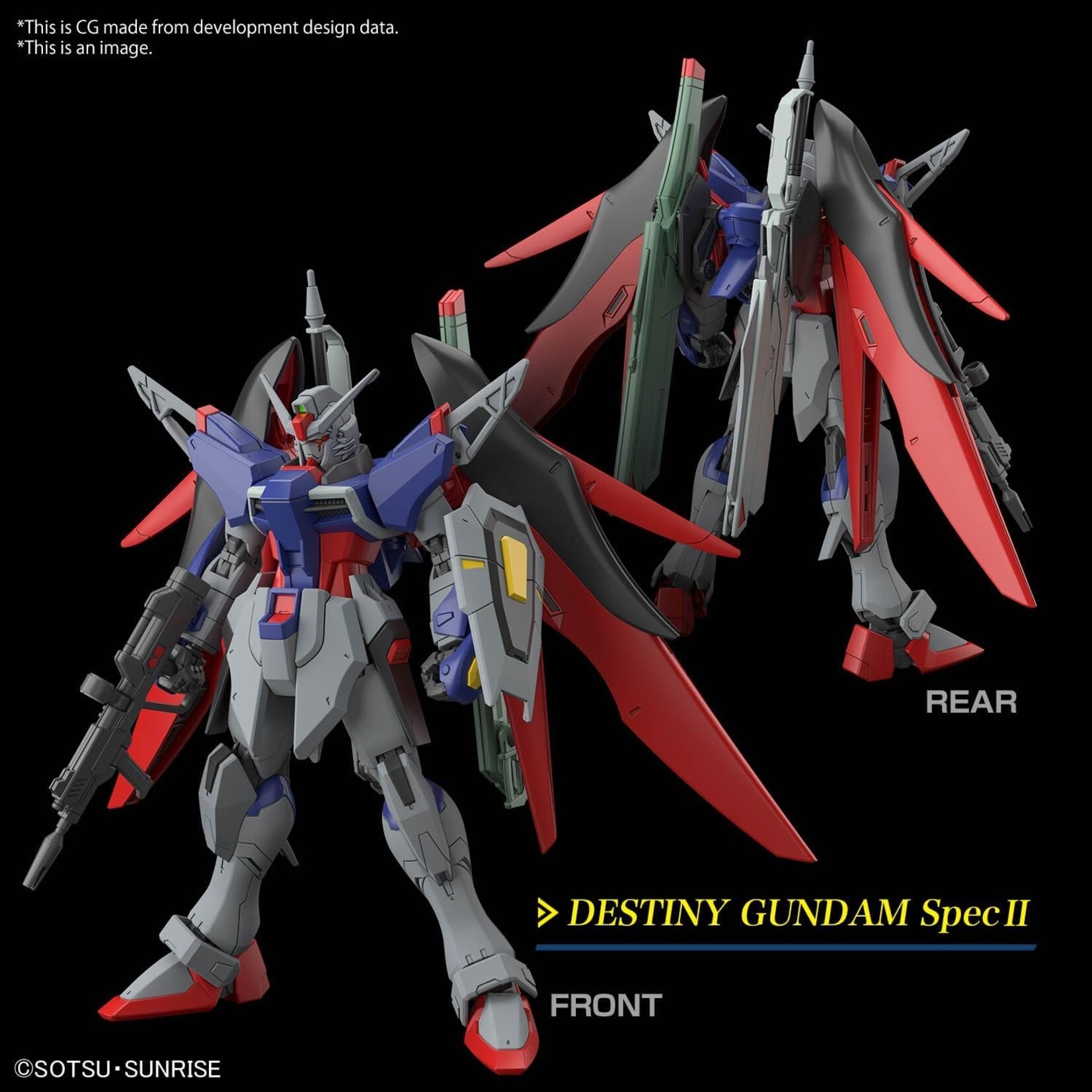 Bandai 2679248 - #258 Destiny Gundam Spec. II & Zeus Silhouette HG