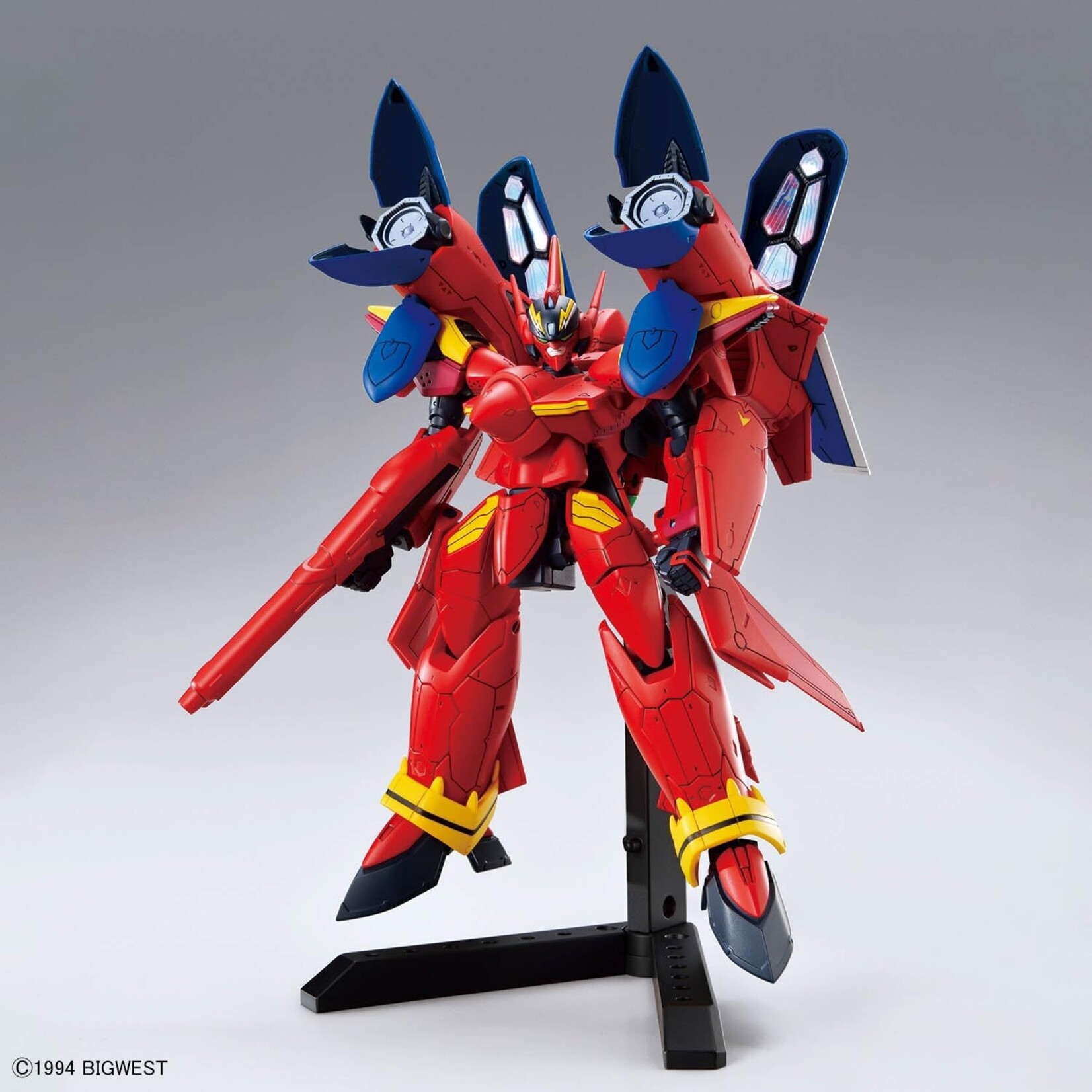 Bandai 2741376 - #05 VF-19 Custom Fire Valkyrie w/Sound Booster "Macross 7" HG