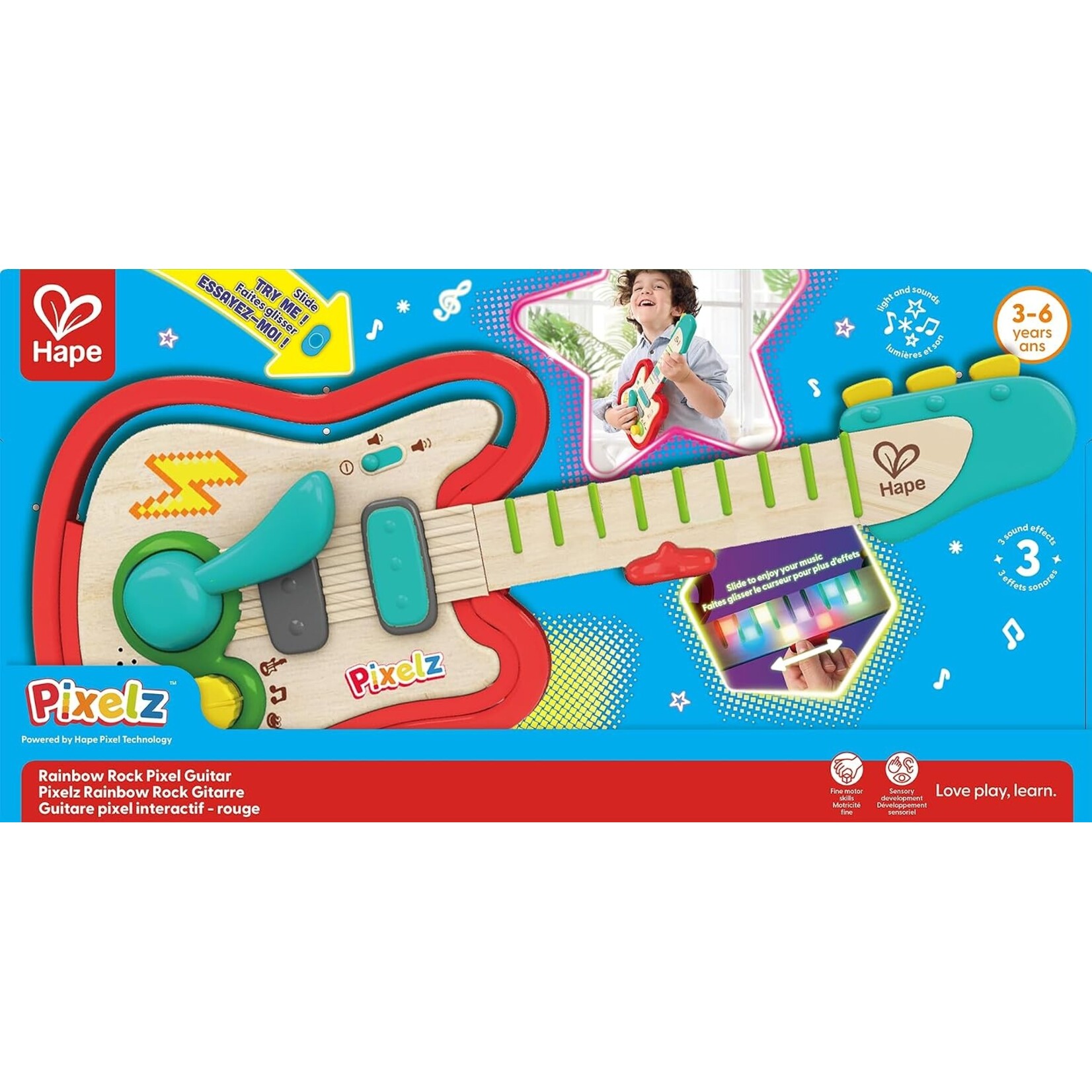 Hape Rainbow Rock Pixel Guitar