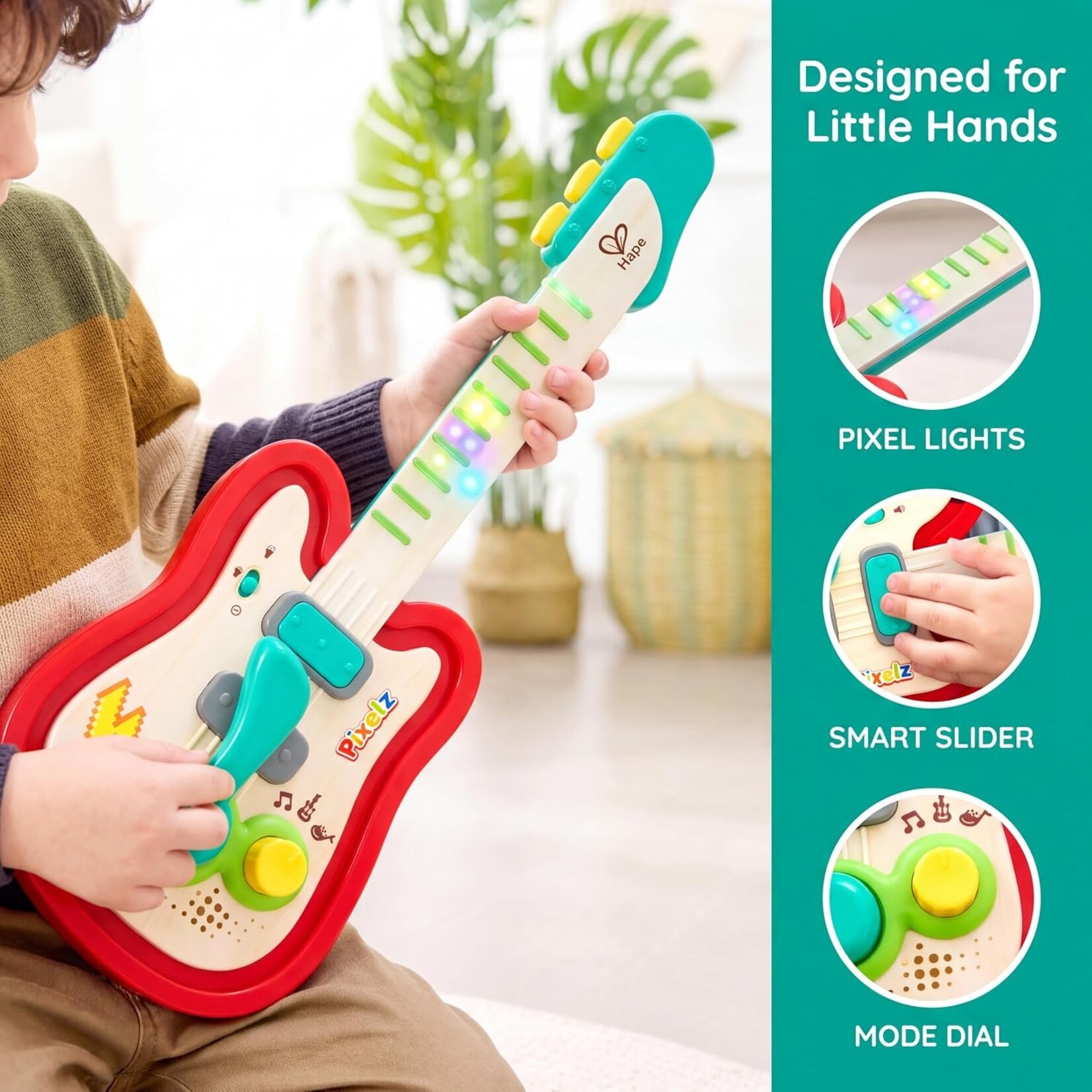Hape Rainbow Rock Pixel Guitar