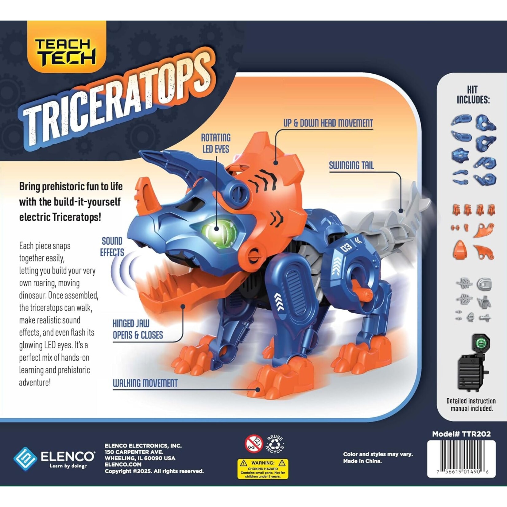 Elenco Teach Tech Triceratops
