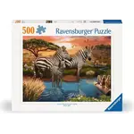 Ravensburger Zebras at the Waterhole - 500 Piece