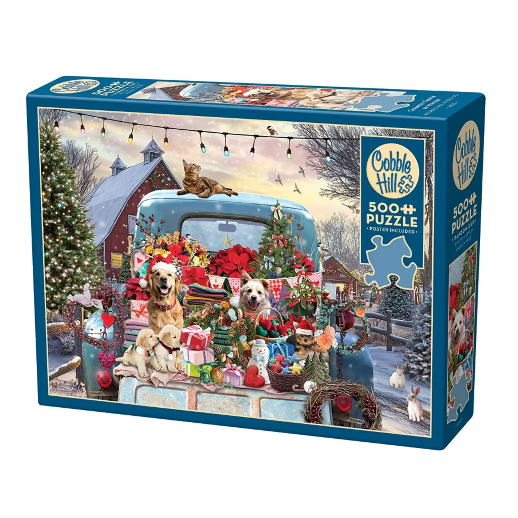 Cobble Hill Country Truck in Winter - 500 Piece