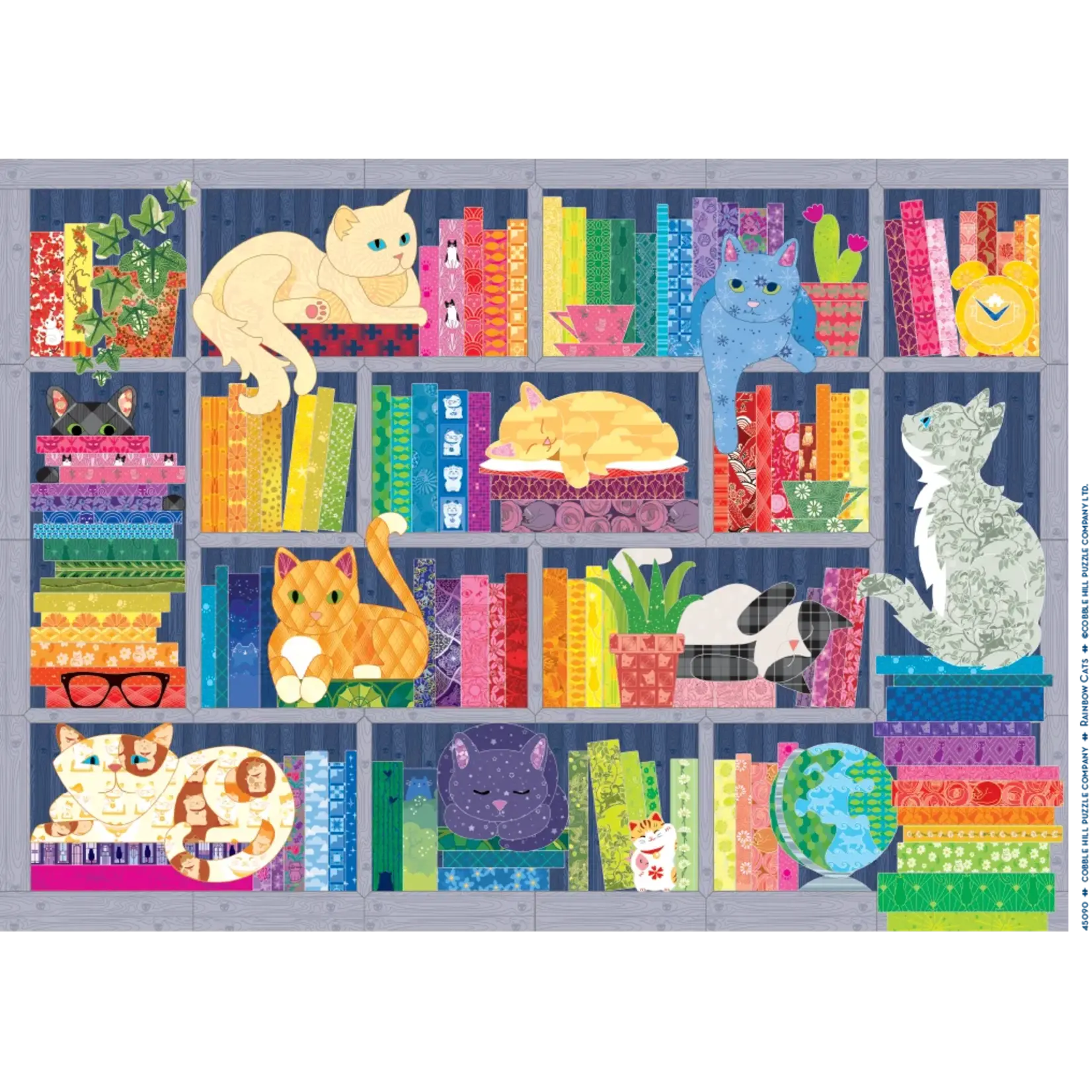 Cobble Hill Rainbow Cats - 500 Piece