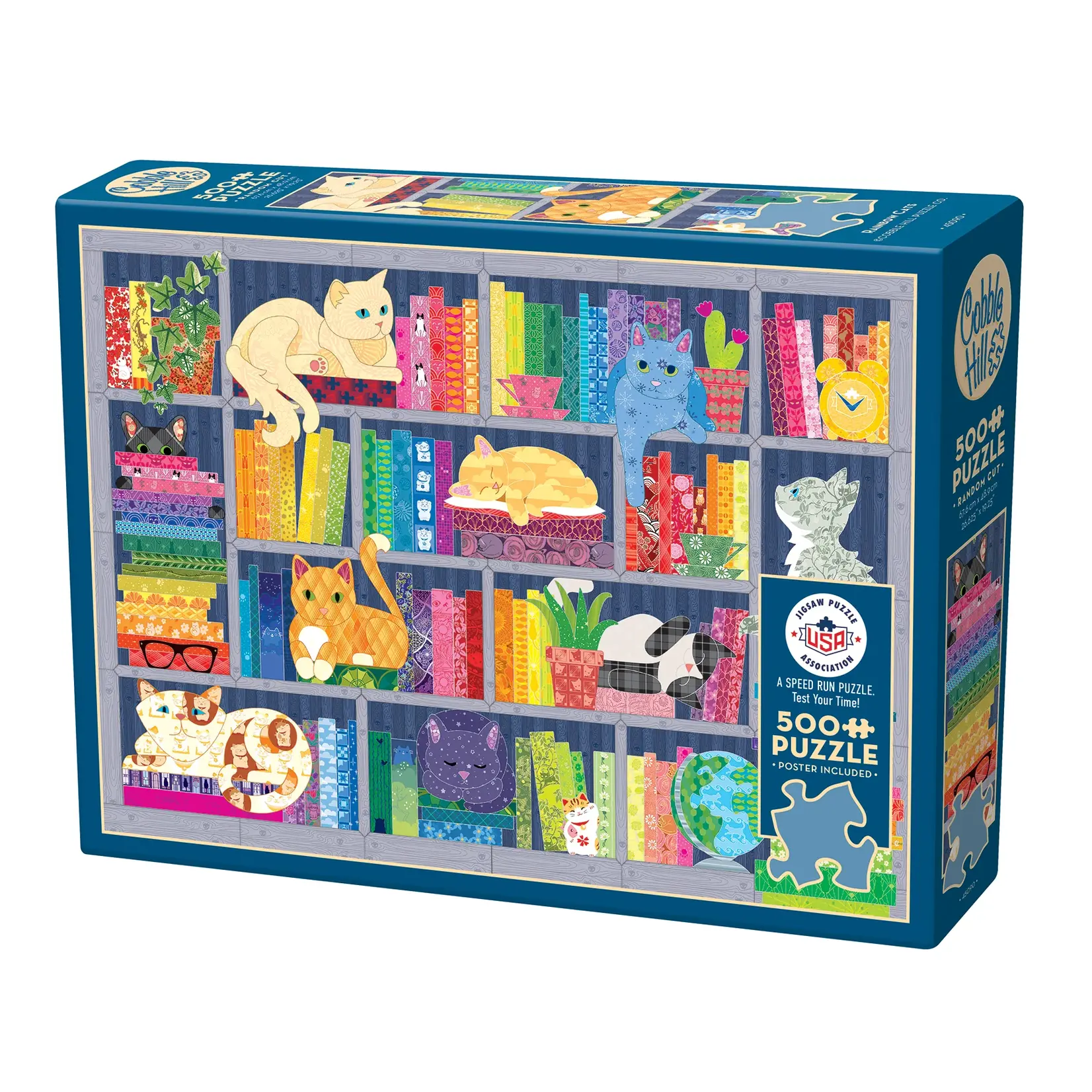 Cobble Hill Rainbow Cats - 500 Piece