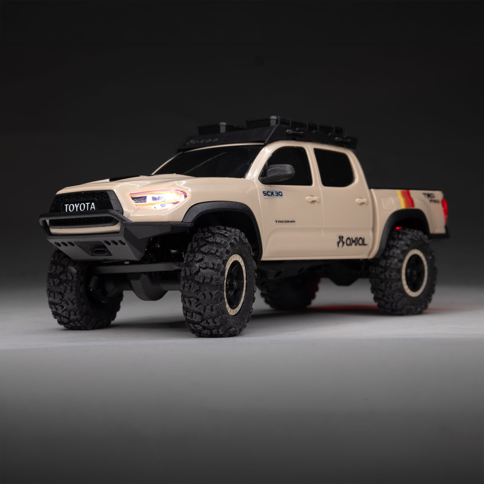 Axial AXI-3289T2 1:30 SCX30 Toyota Tacoma 4x4 RTR Brushed Rock Crawler Overland Edition