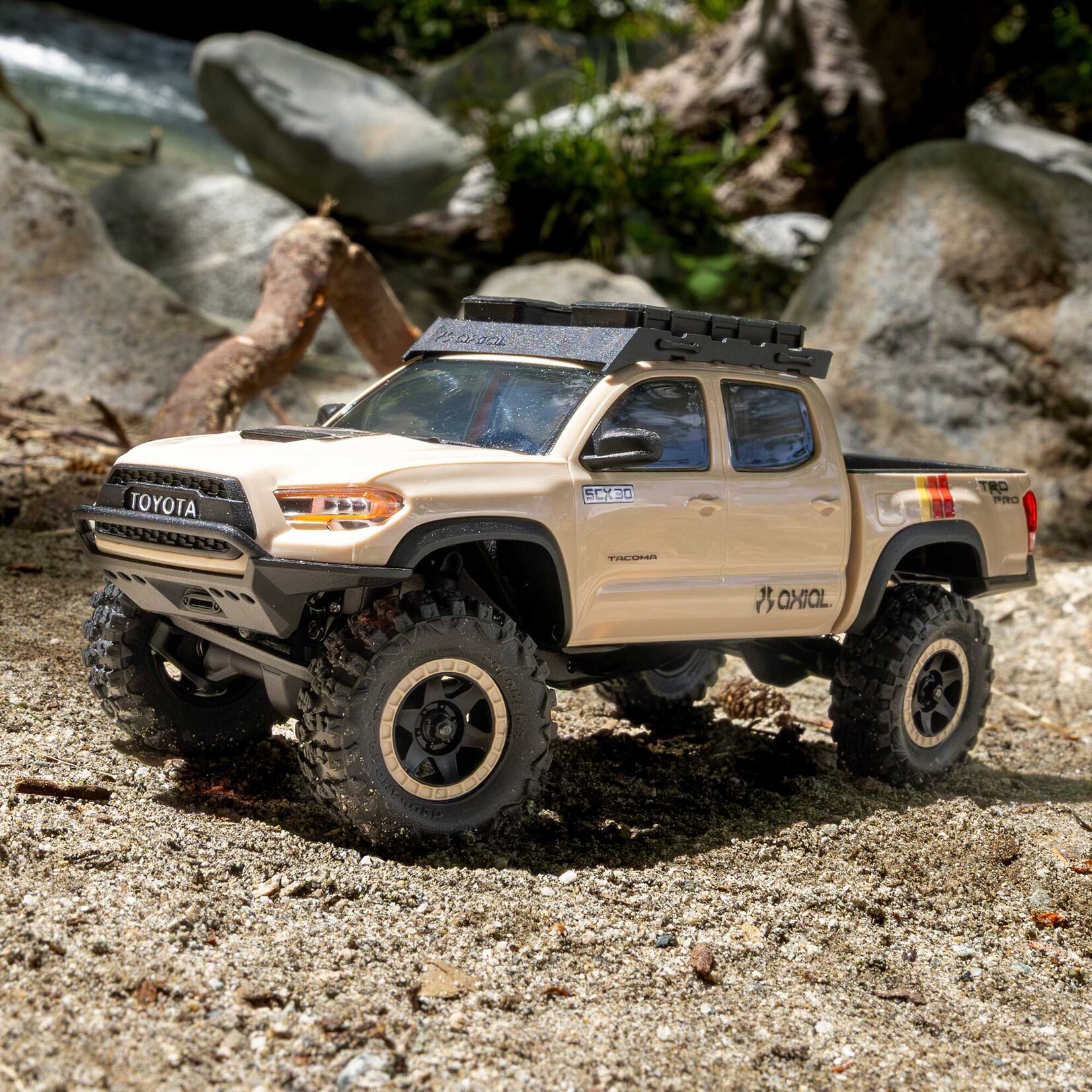Axial AXI-3289T2 1:30 SCX30 Toyota Tacoma 4x4 RTR Brushed Rock Crawler Overland Edition