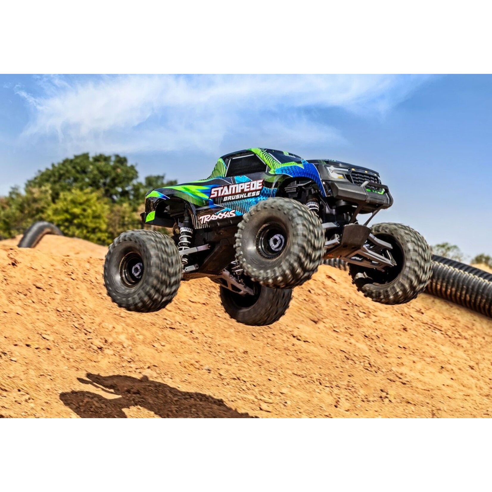 Traxxas 1364544GRN - Stampede 2WD Brushless 1/10 Monster Truck - Green