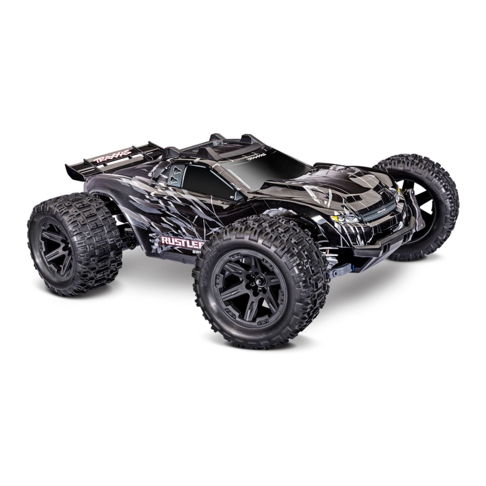 Traxxas 674644BLK - Rustler 4X4 Brushless 1/10 Stadium Truck - Black