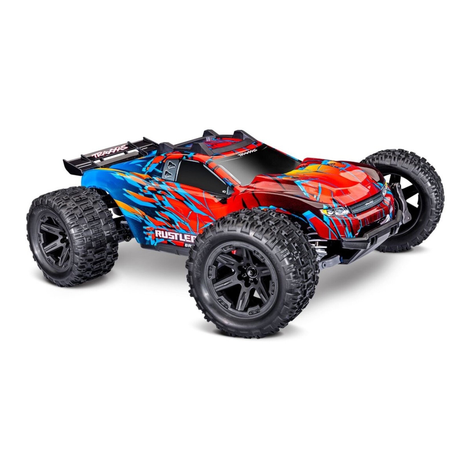 Traxxas 674644RED - Rustler 4X4 Brushless 1/10 Stadium Truck - Red