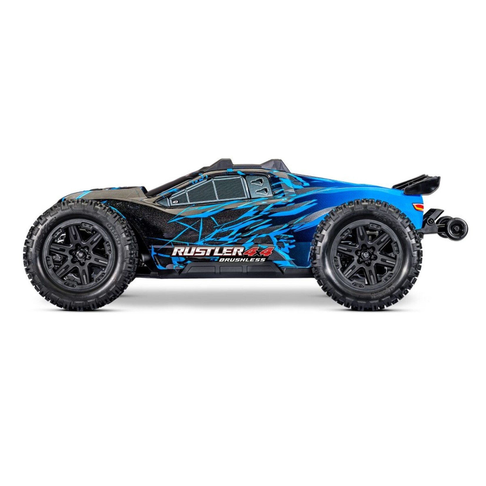 Traxxas 674644BLUE - Rustler 4X4 Brushless 1/10 Stadium Truck - Blue