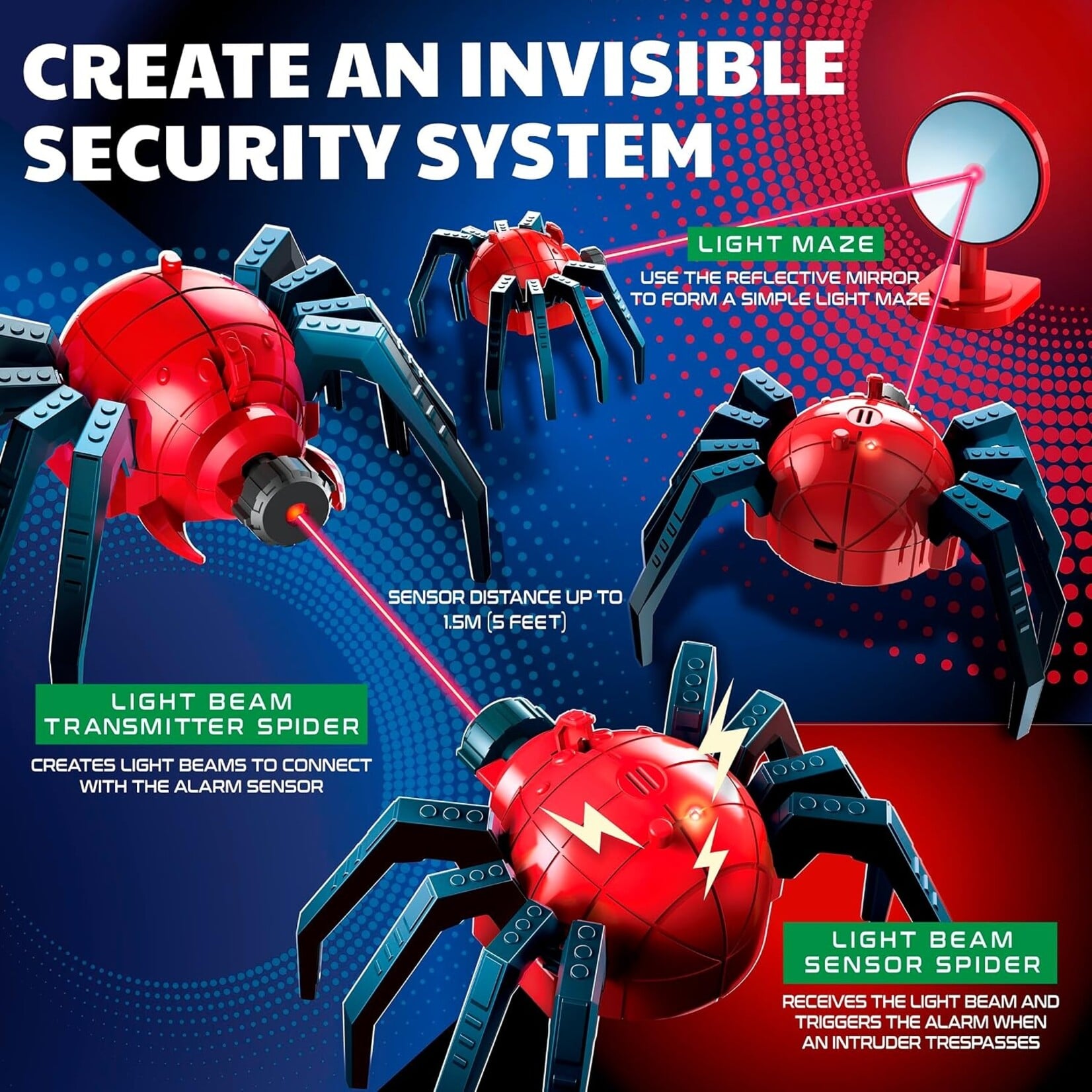 4M 4M Spider Spy Motion Detector
