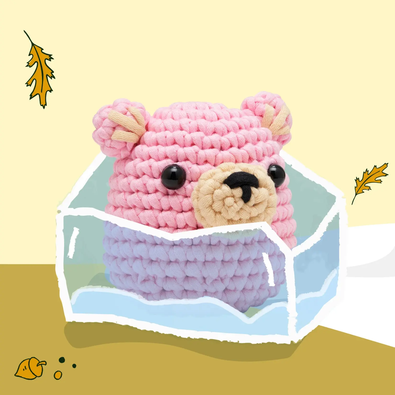 Walter the Bear - Pink Crochet Kit