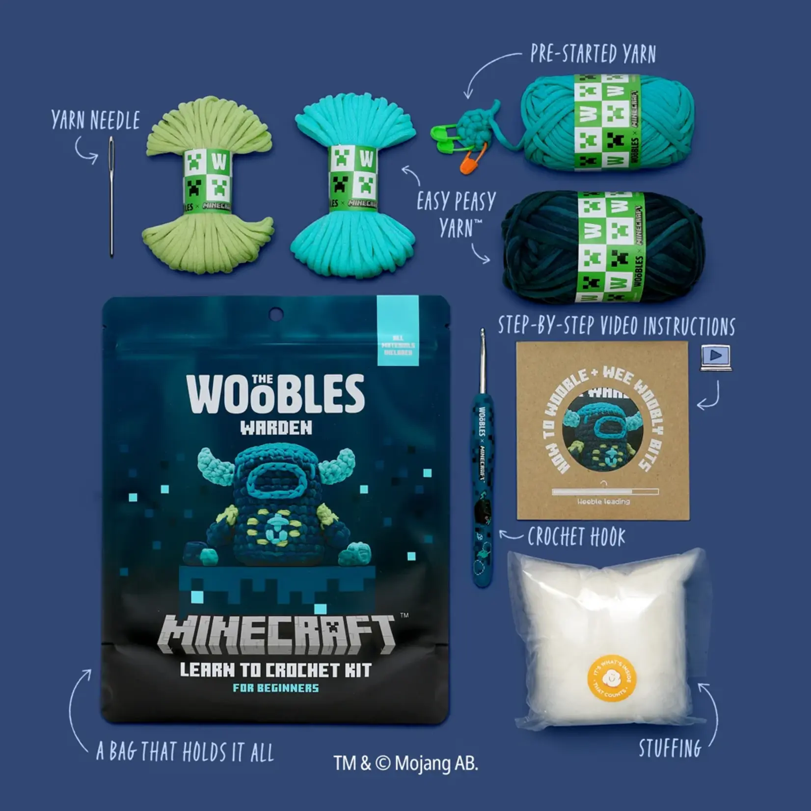 Minecraft: Warden Crochet Kit