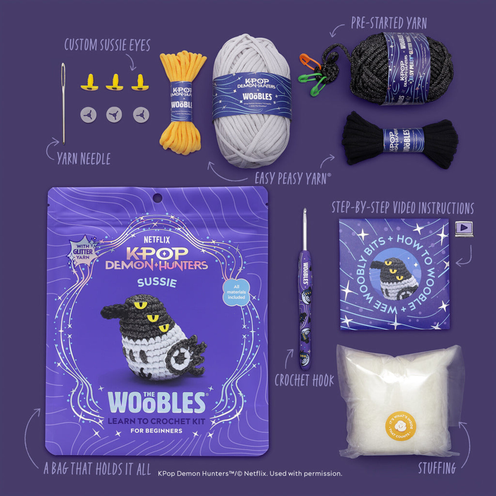 KPop Demon Hunters: Sussie Crochet Kit