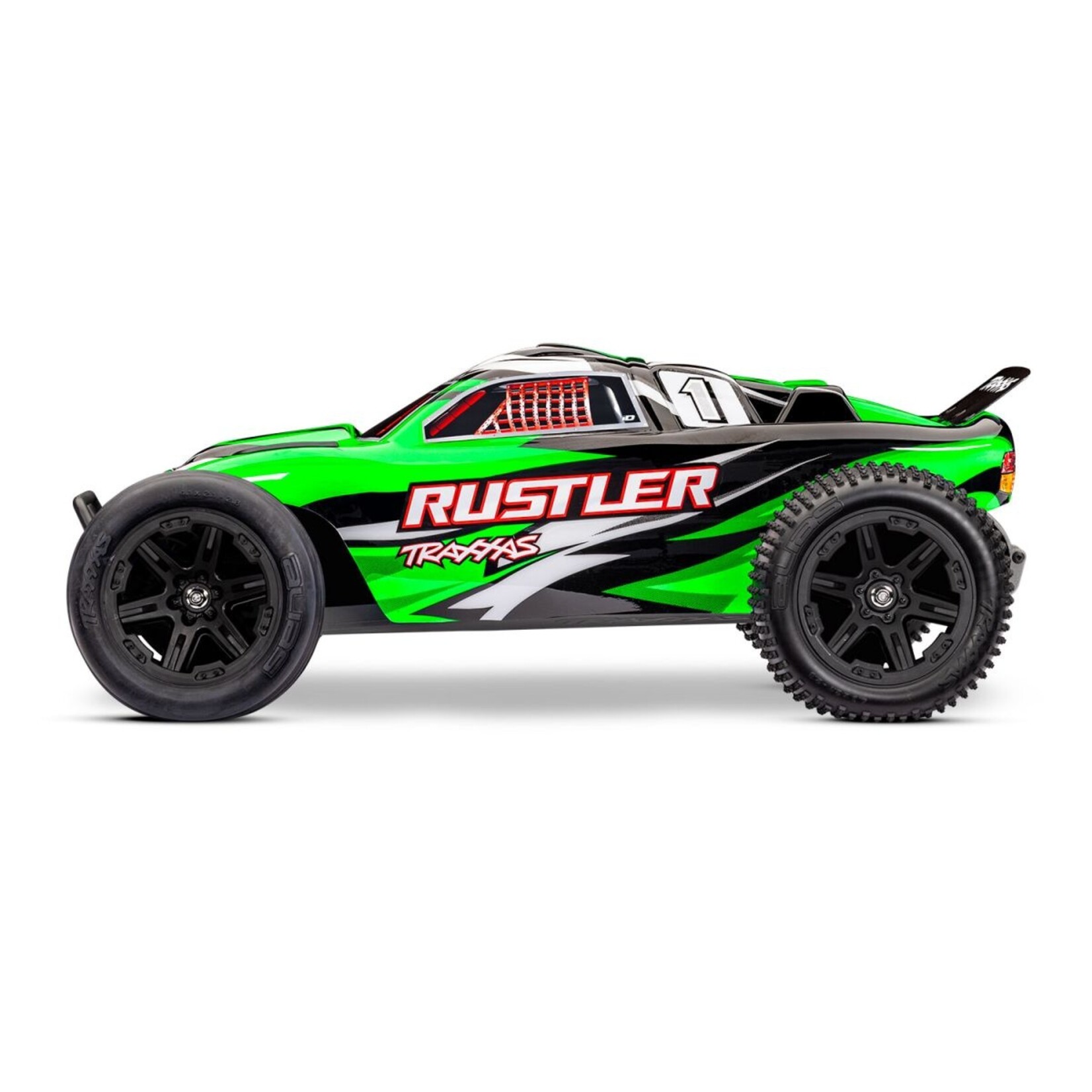 Traxxas 372548GRNX Rustler 1/10 2WD XL-5 with USB-C HD