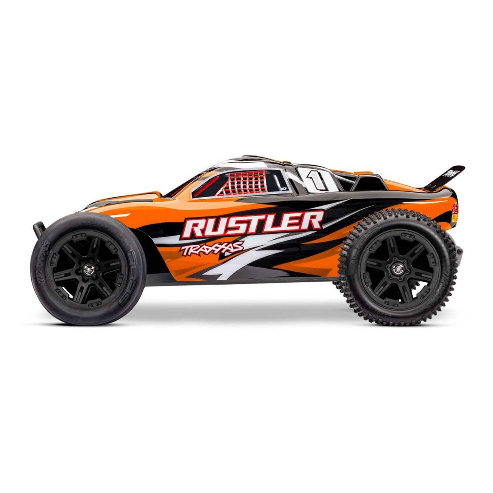 Traxxas 372548ORNGX Rustler 1/10 2WD XL-5 with USB-C HD