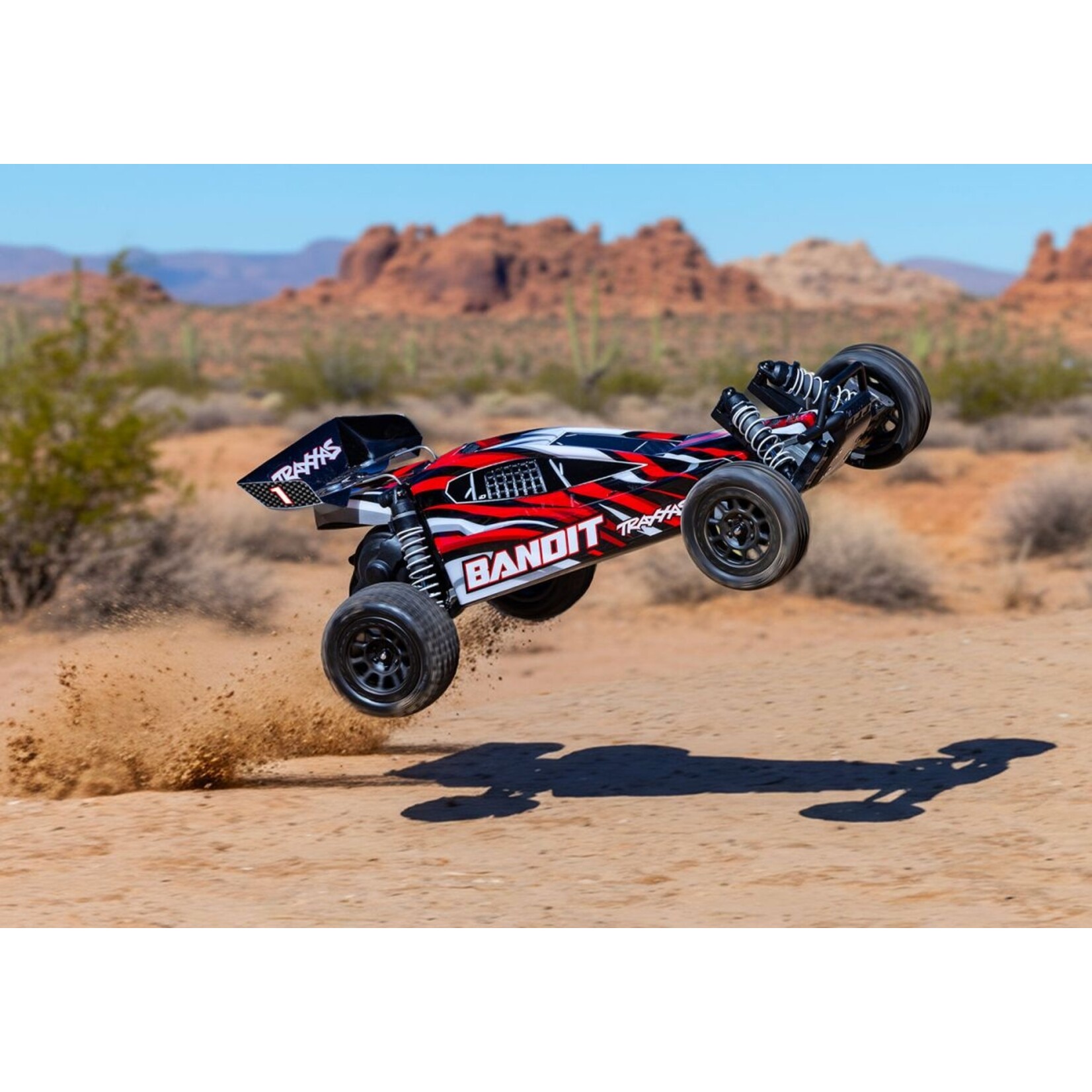 Traxxas 242548REDX Bandit 1/10 2WD XL-5 with USB-C HD - RedX