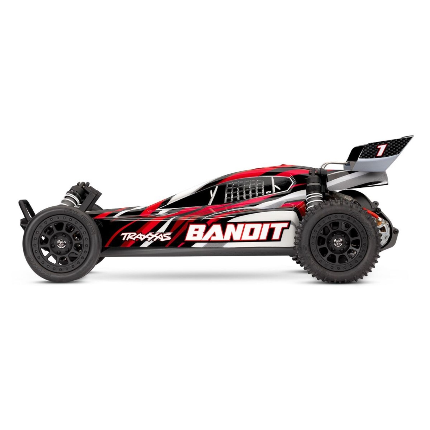 Traxxas 242548REDX Bandit 1/10 2WD XL-5 with USB-C HD - RedX