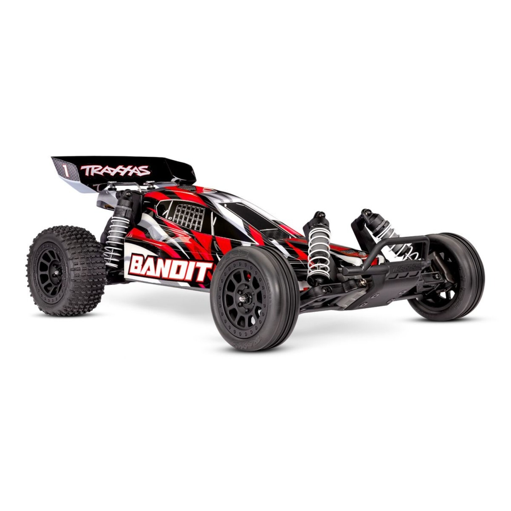 Traxxas 242548REDX Bandit 1/10 2WD XL-5 with USB-C HD - RedX