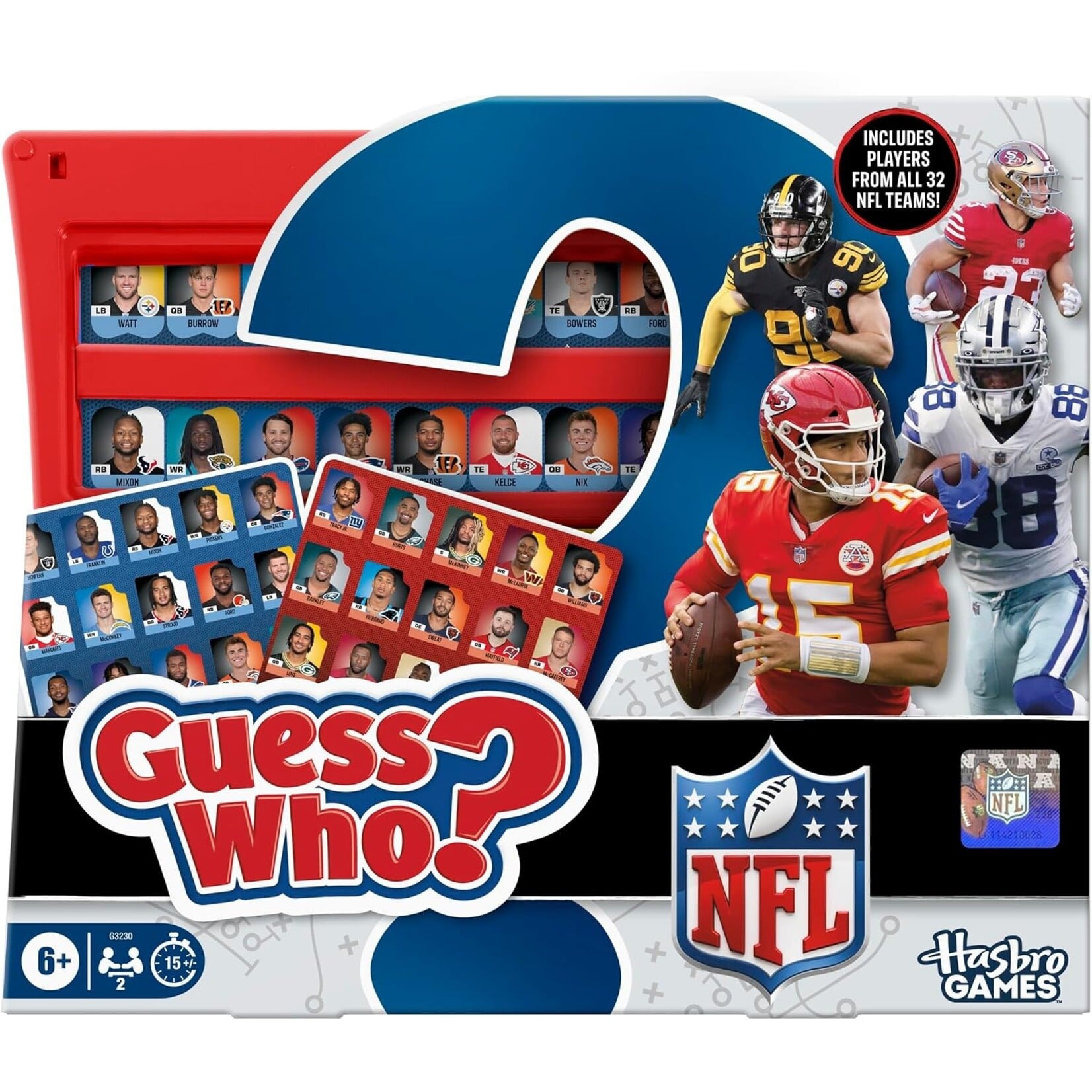 Hasbro Guess Who? NFL Edition Board Game