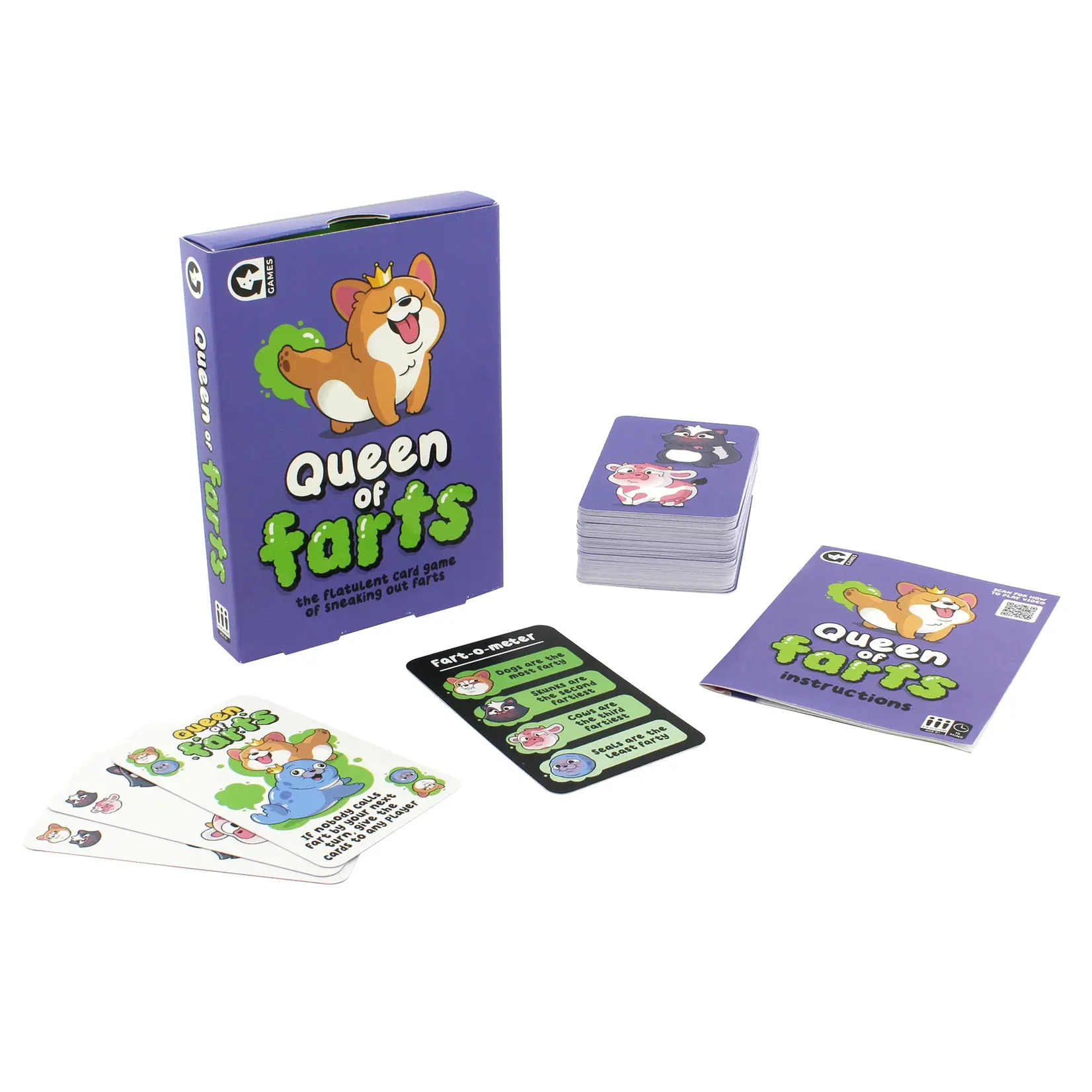 Professor Puzzle Queen of Farts Family Card Game