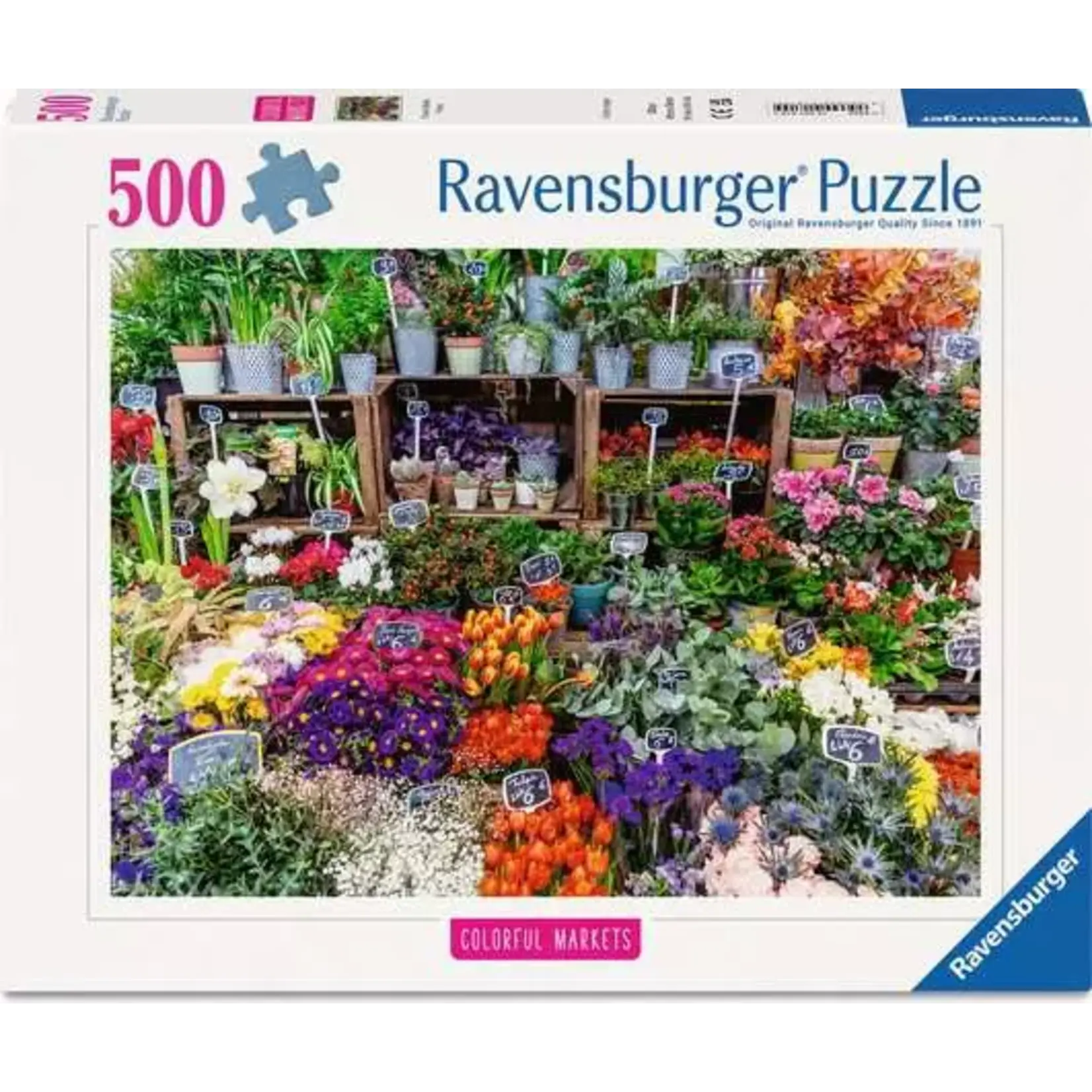 Ravensburger Flower Market, France - 500 Piece