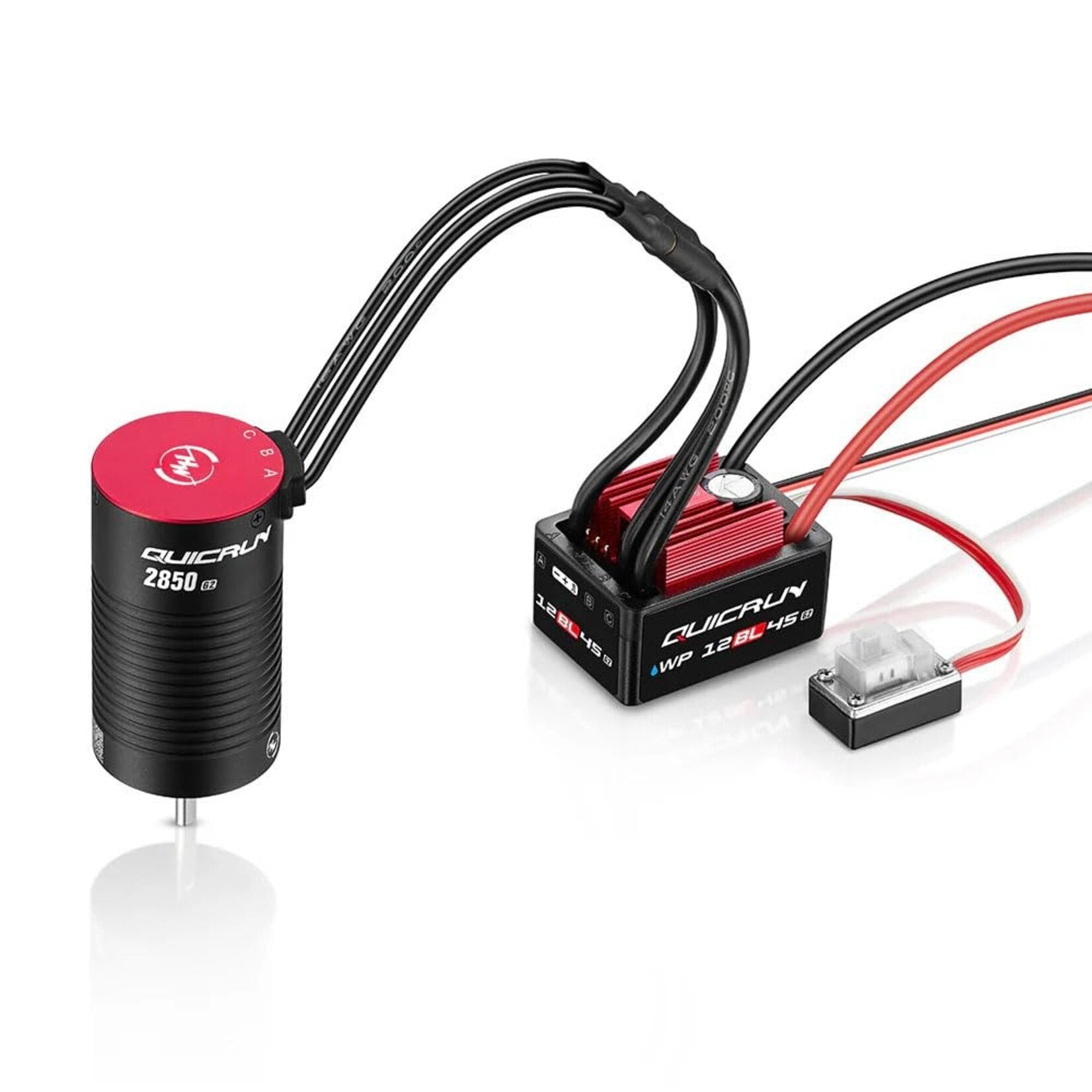 HobbyWing 38030214 - Quicrun 12BL45 G2 Brushless ESC & 2850SL G2 Motor 1/12 Combo (4700kV)