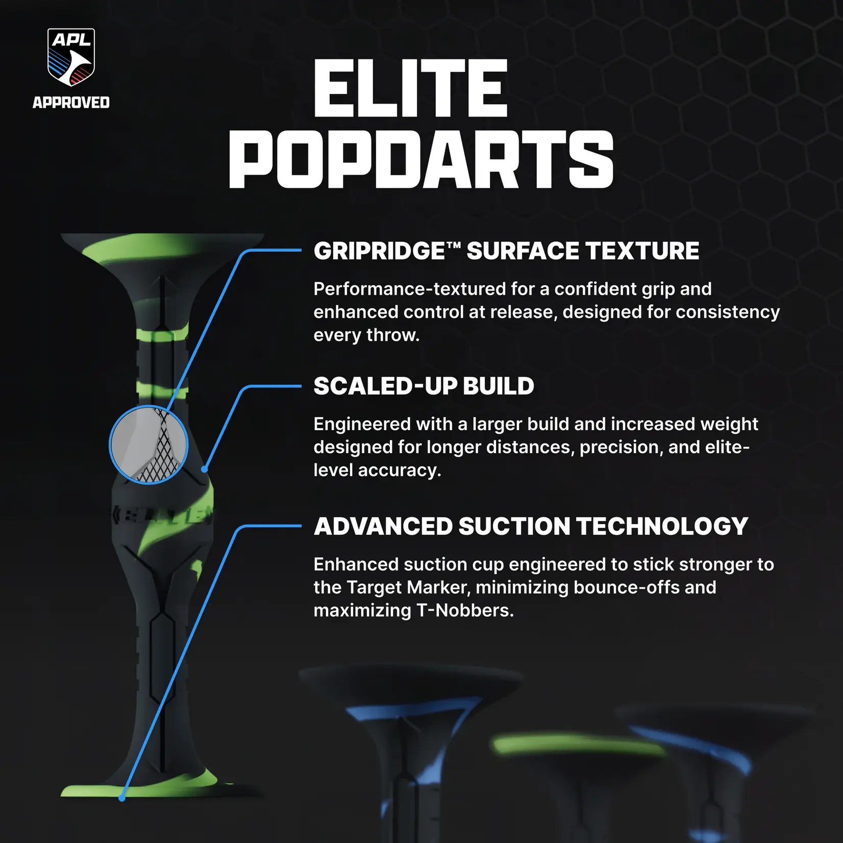 Popdart Popdarts Elite Pack: Blue & Green