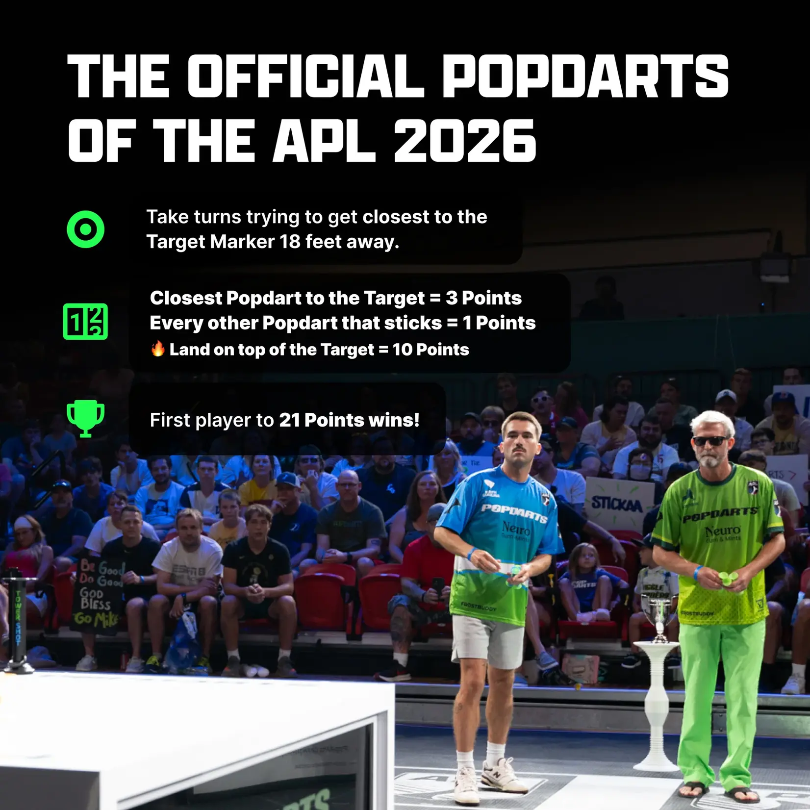 Popdart Popdarts Elite Pack: Blue & Green