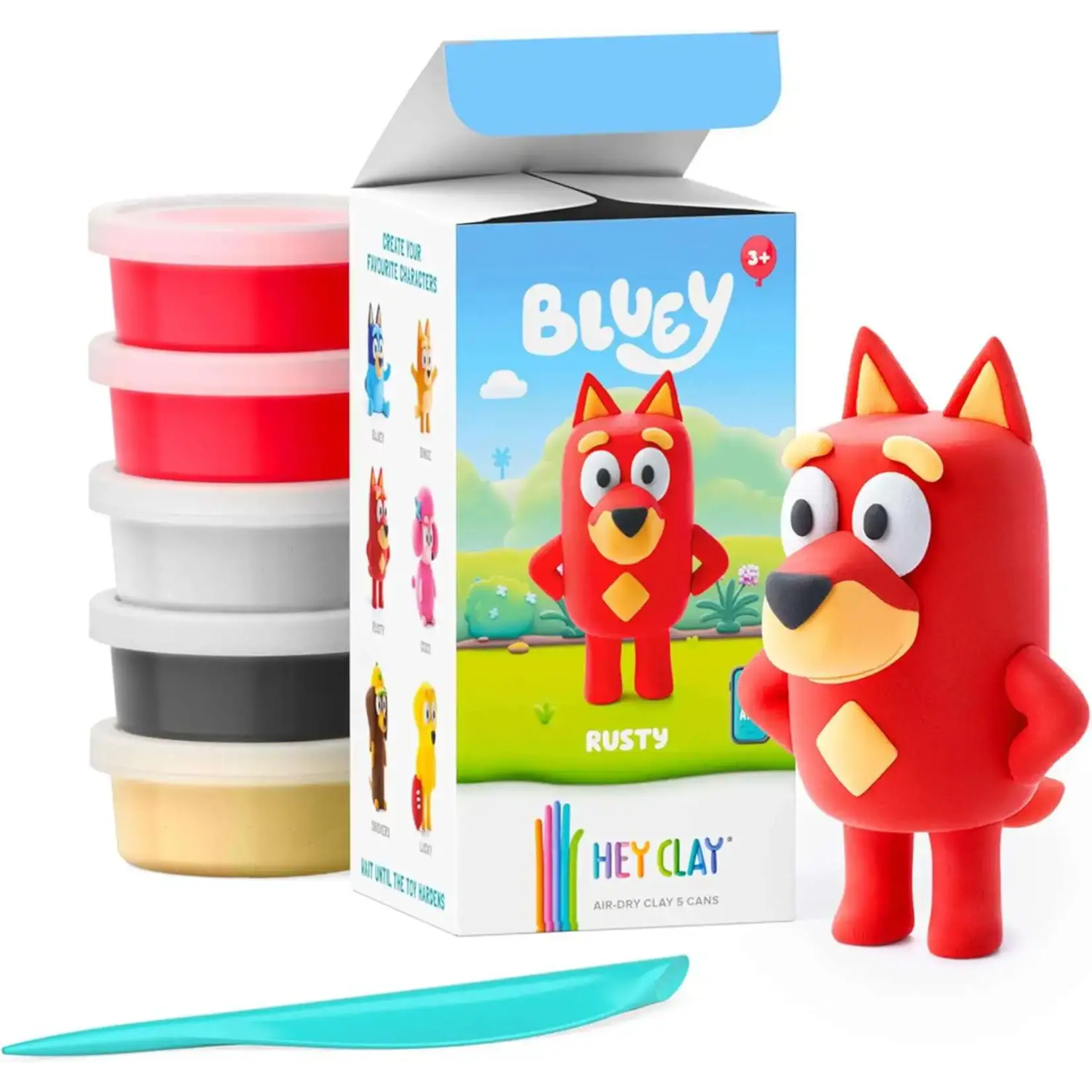 Fat Brain Hey Clay: Bluey - Rusty