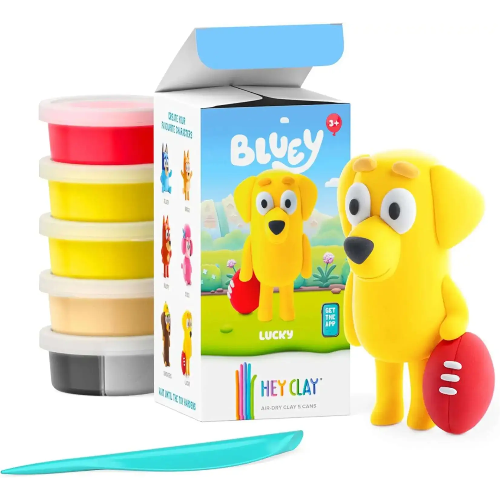 Fat Brain Hey Clay: Bluey - Lucky