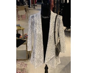 white sequin cardigan