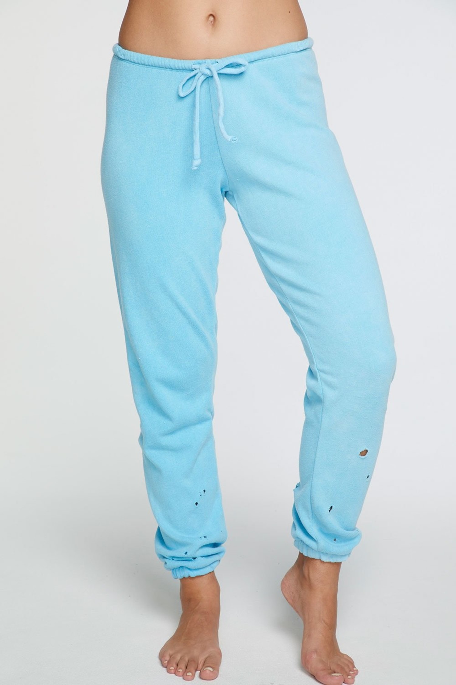 neon blue joggers