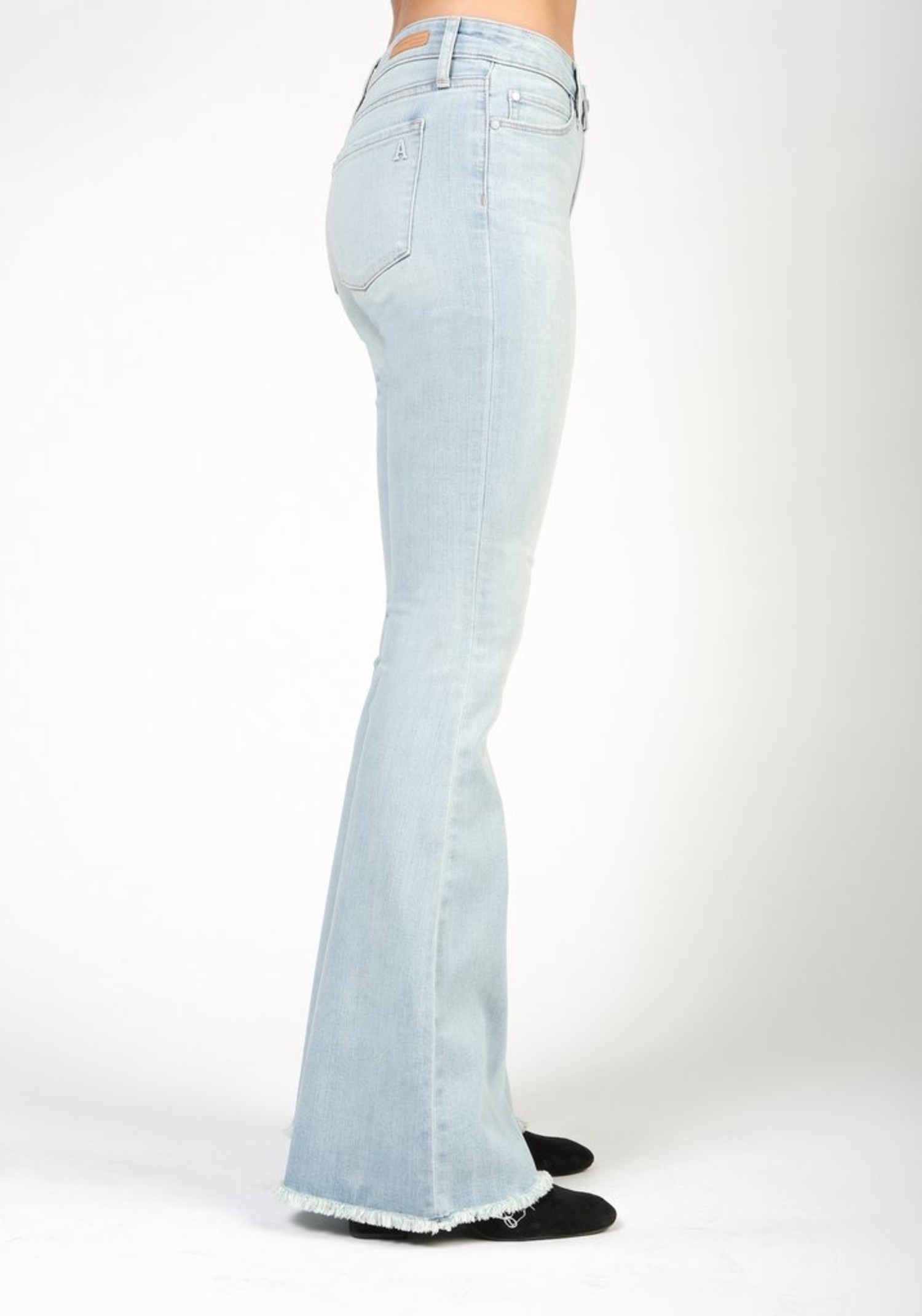 articles of society white flare jeans