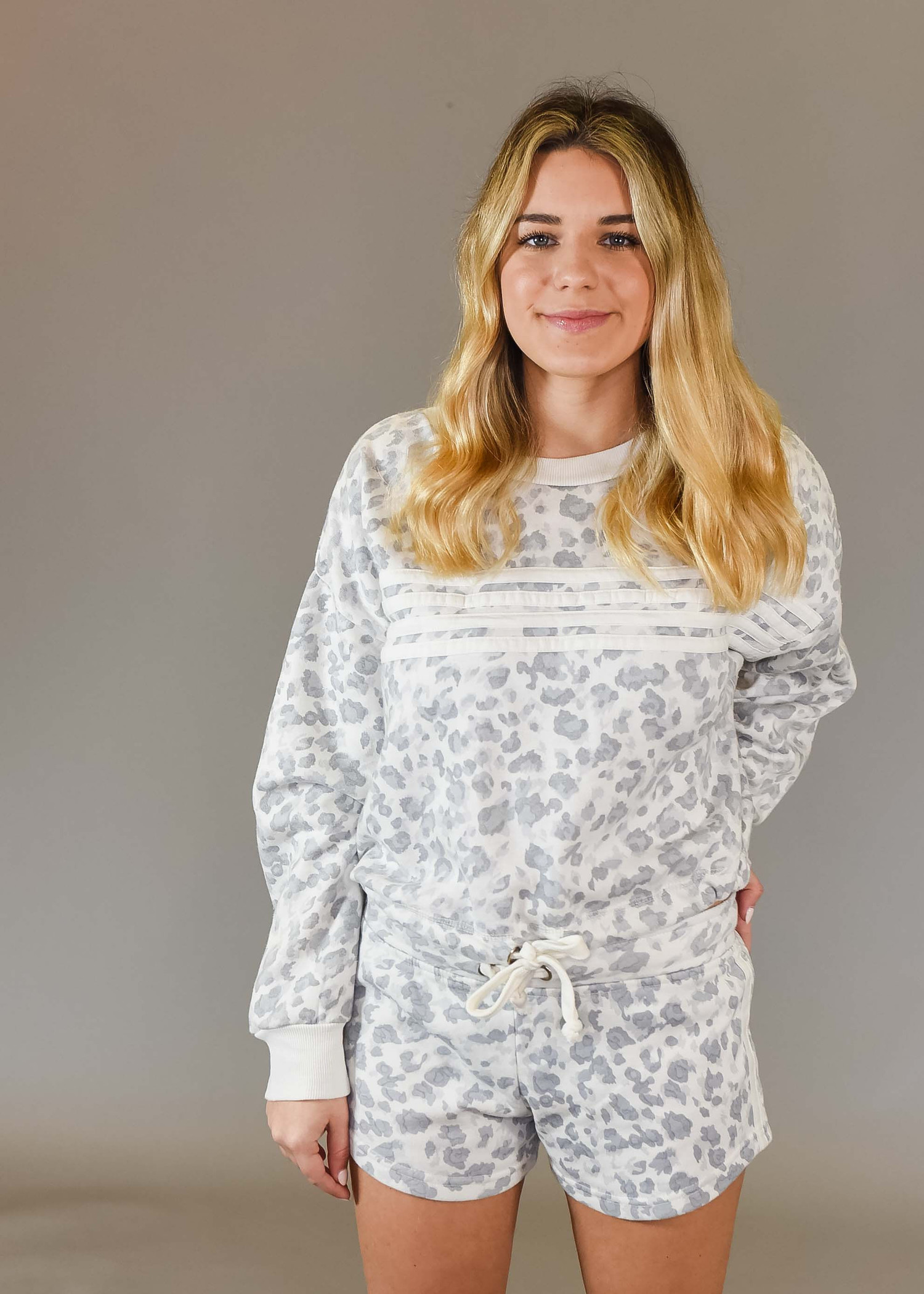 grey leopard sweatshirt