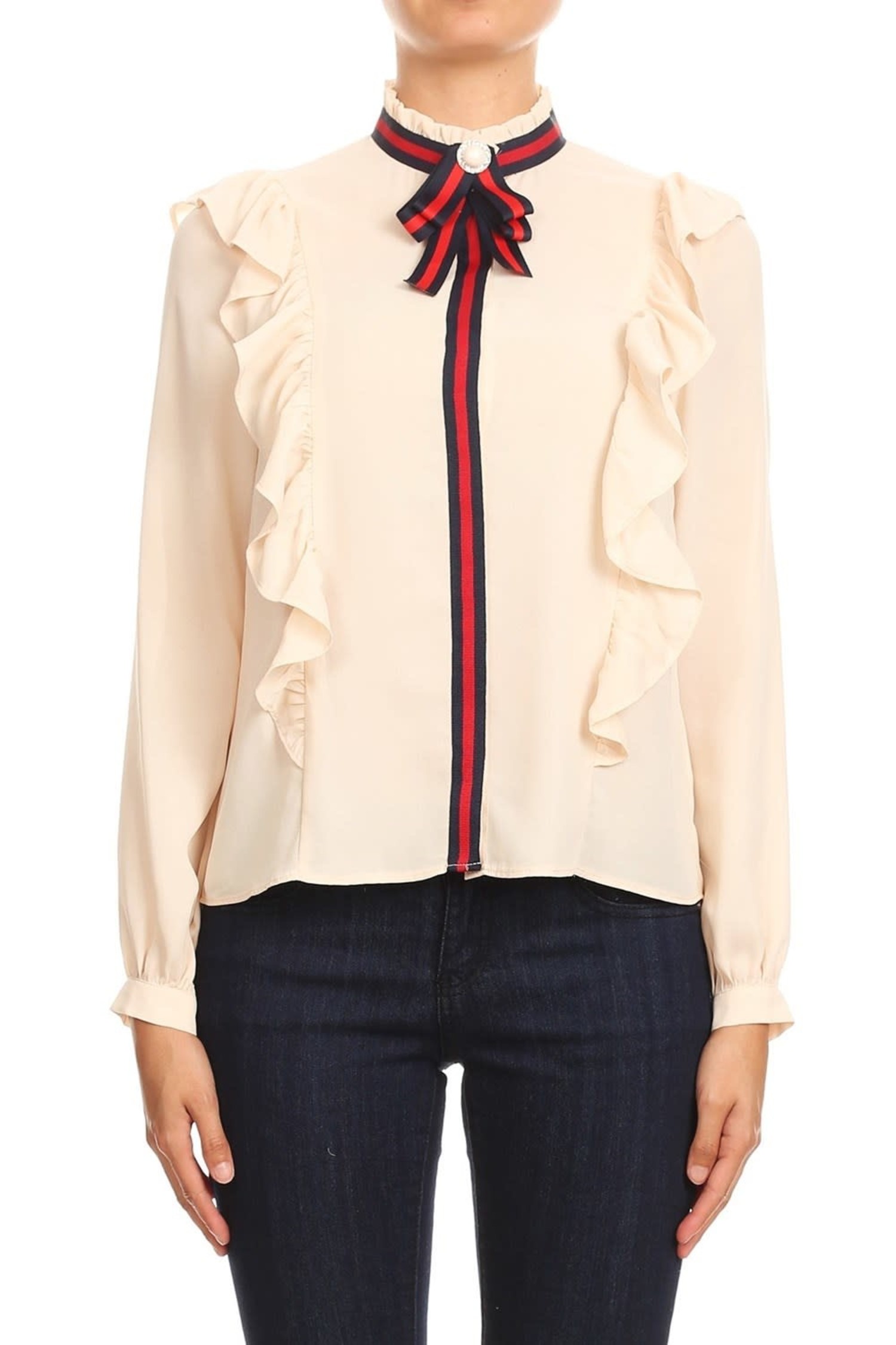 Gucci Inspired Blouse - Society Boutique