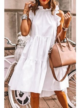 white sorority dress