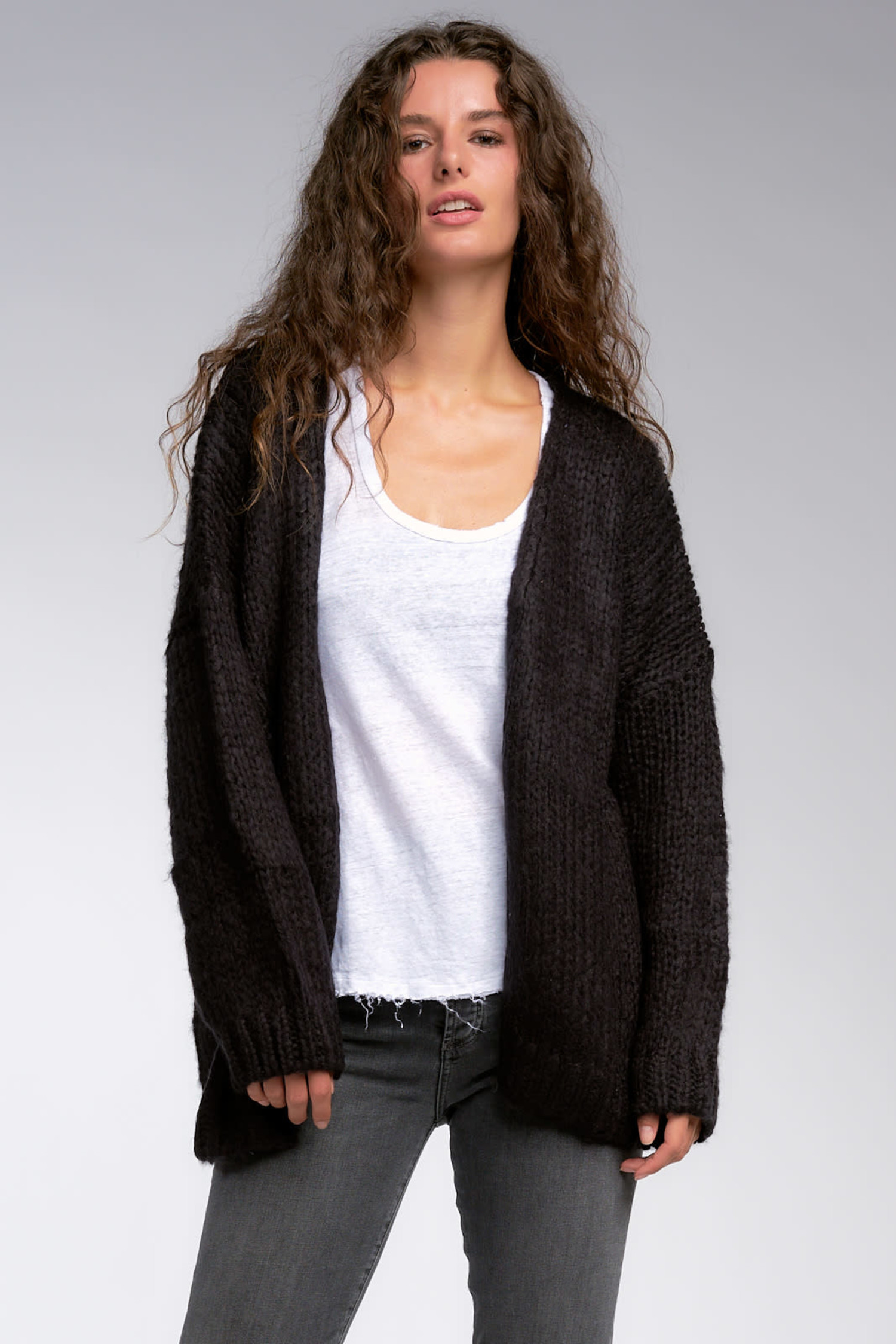 the rock black sweater