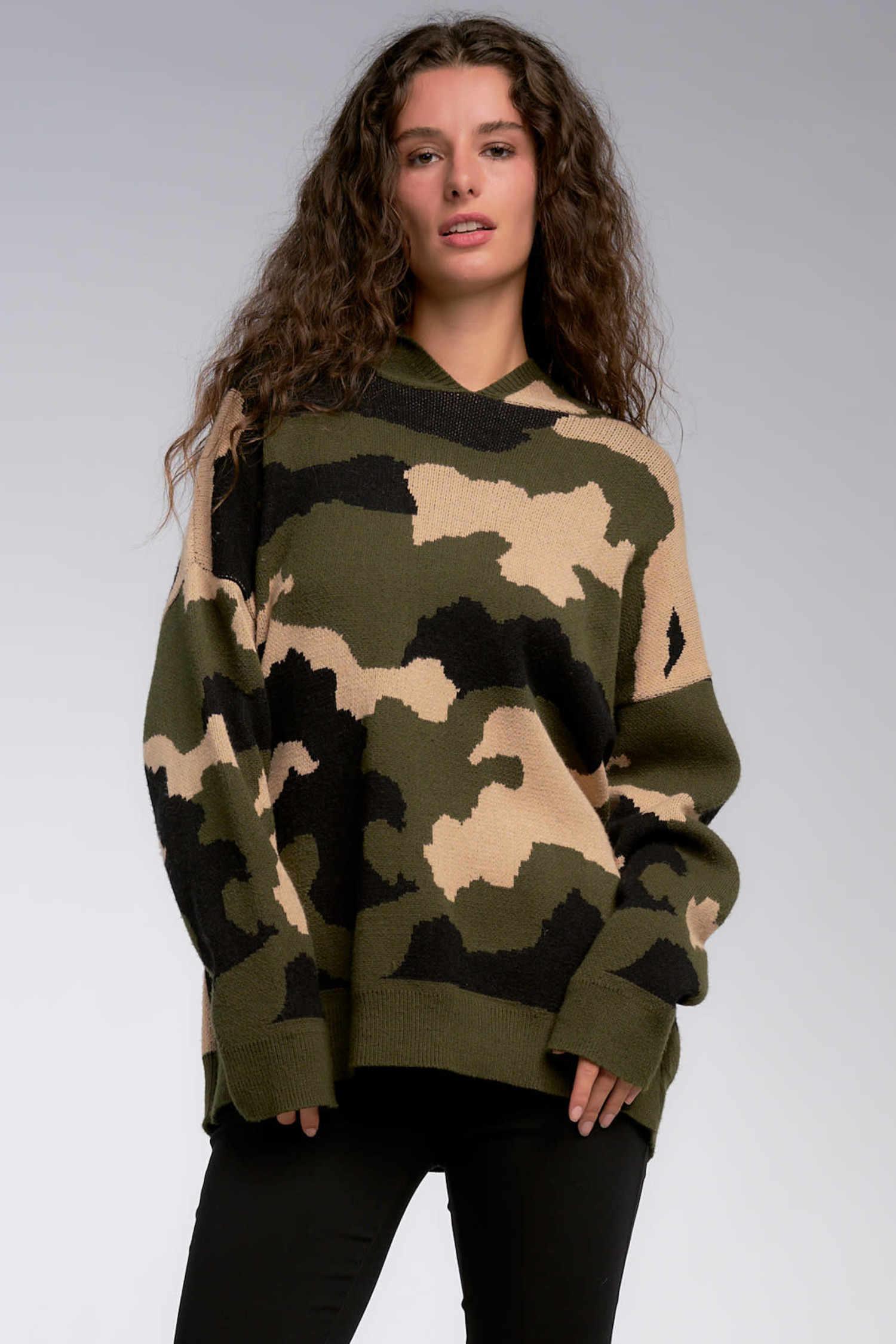 camo oversized hoodie