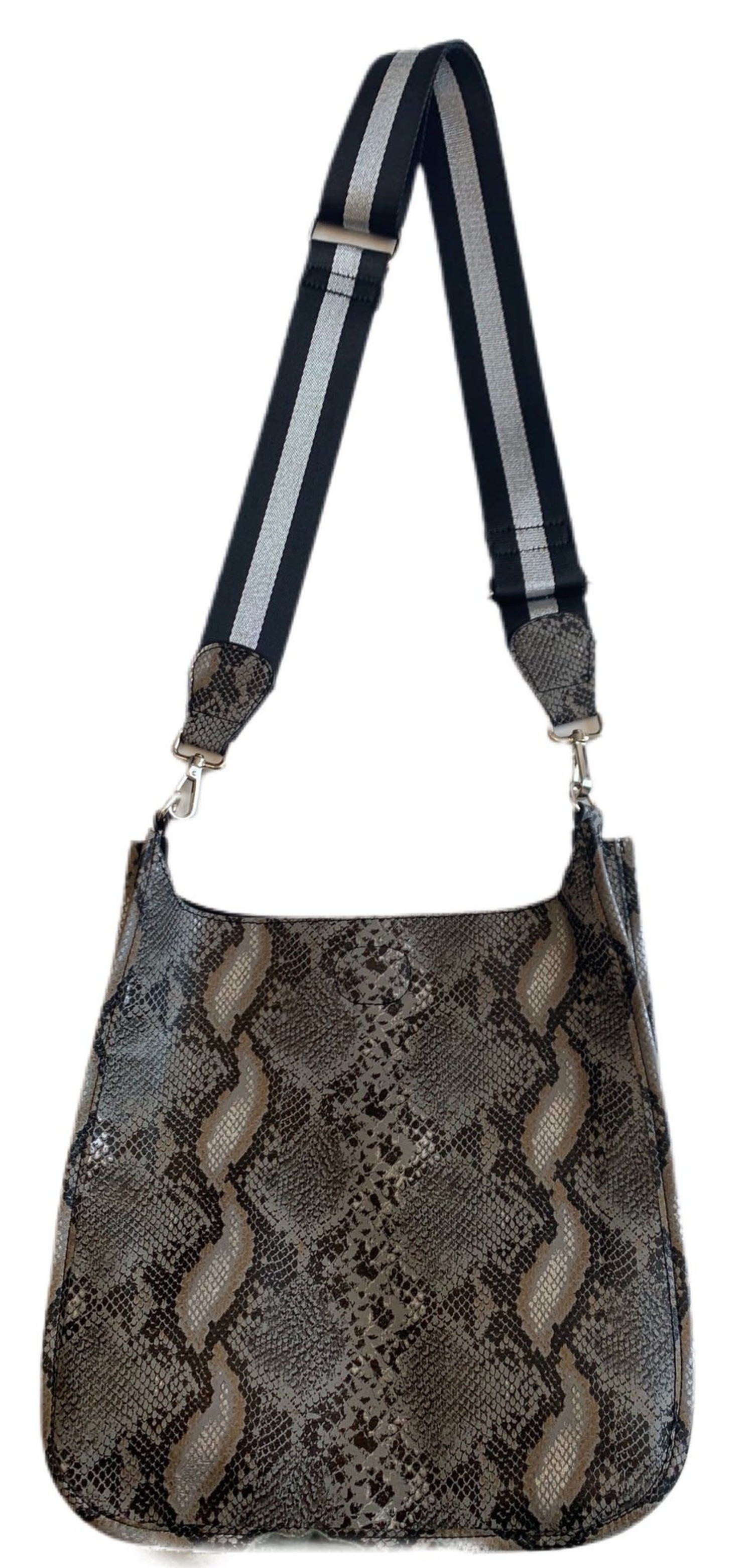 snakeskin messenger bag