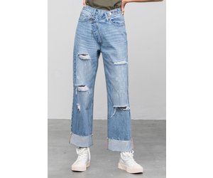 High waist crossover denim Clearance