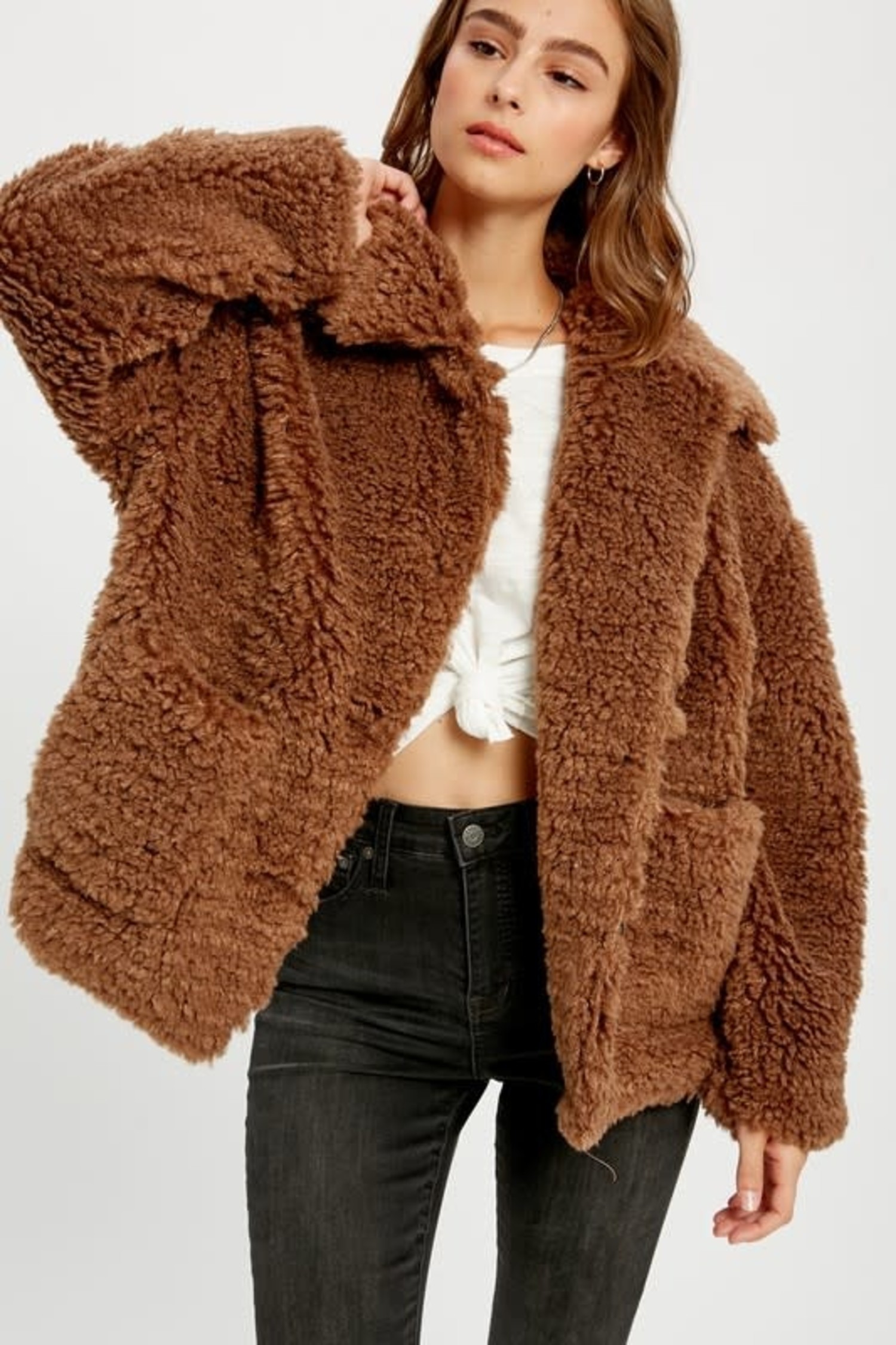 teddy bear oversized jacket