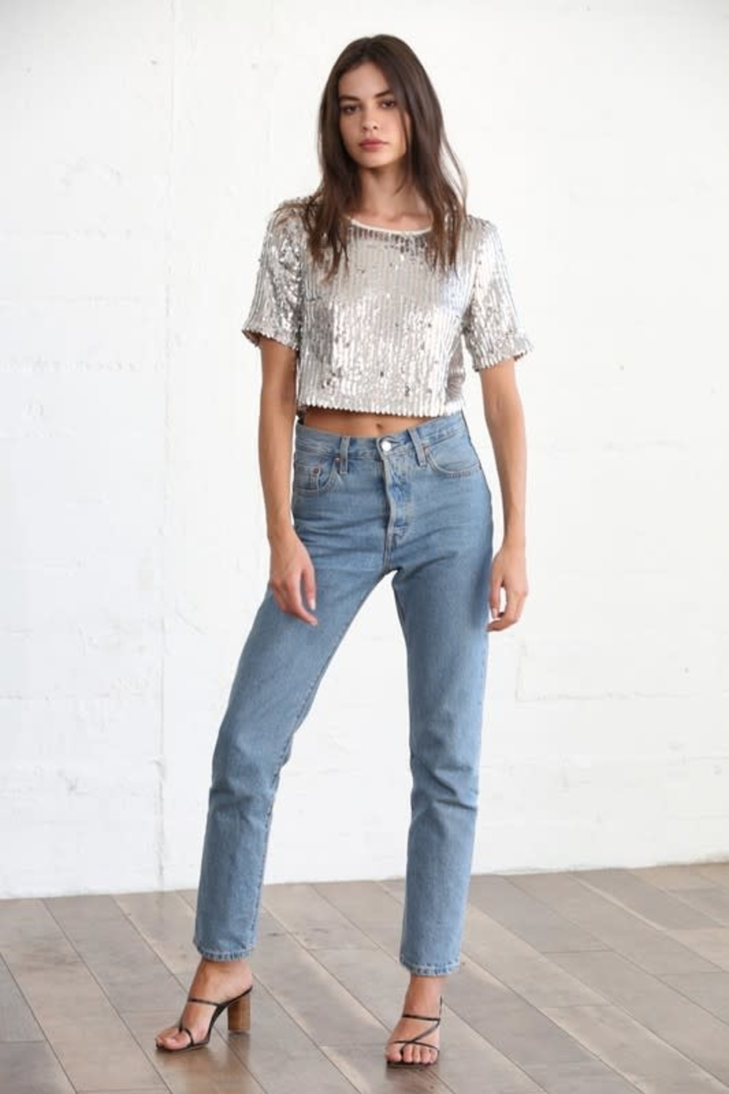 Gold Sequin Top - Society Boutique