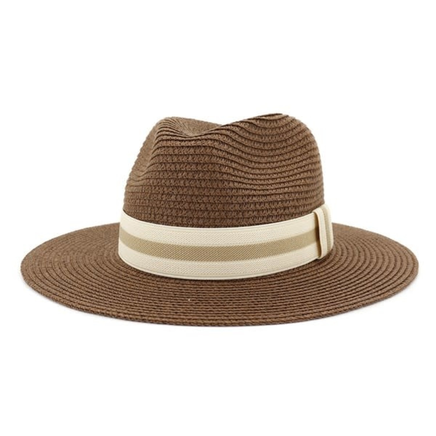 Banded straw hat Clearance