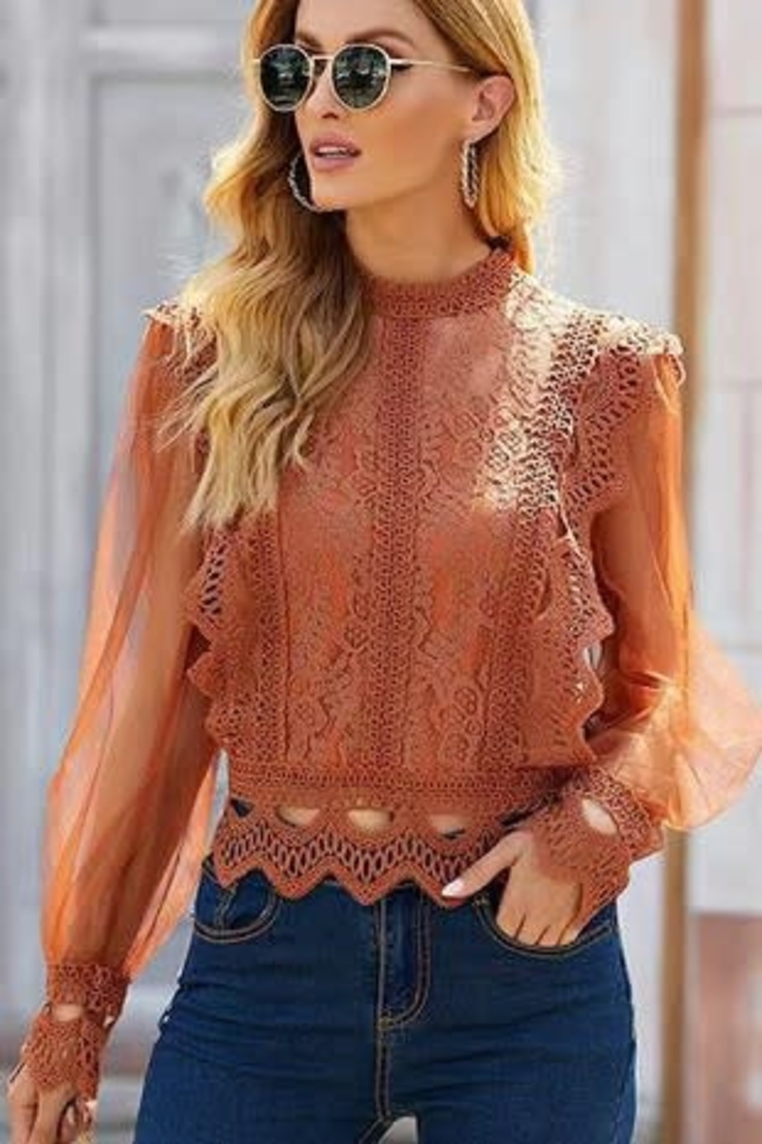 boutique lace tops