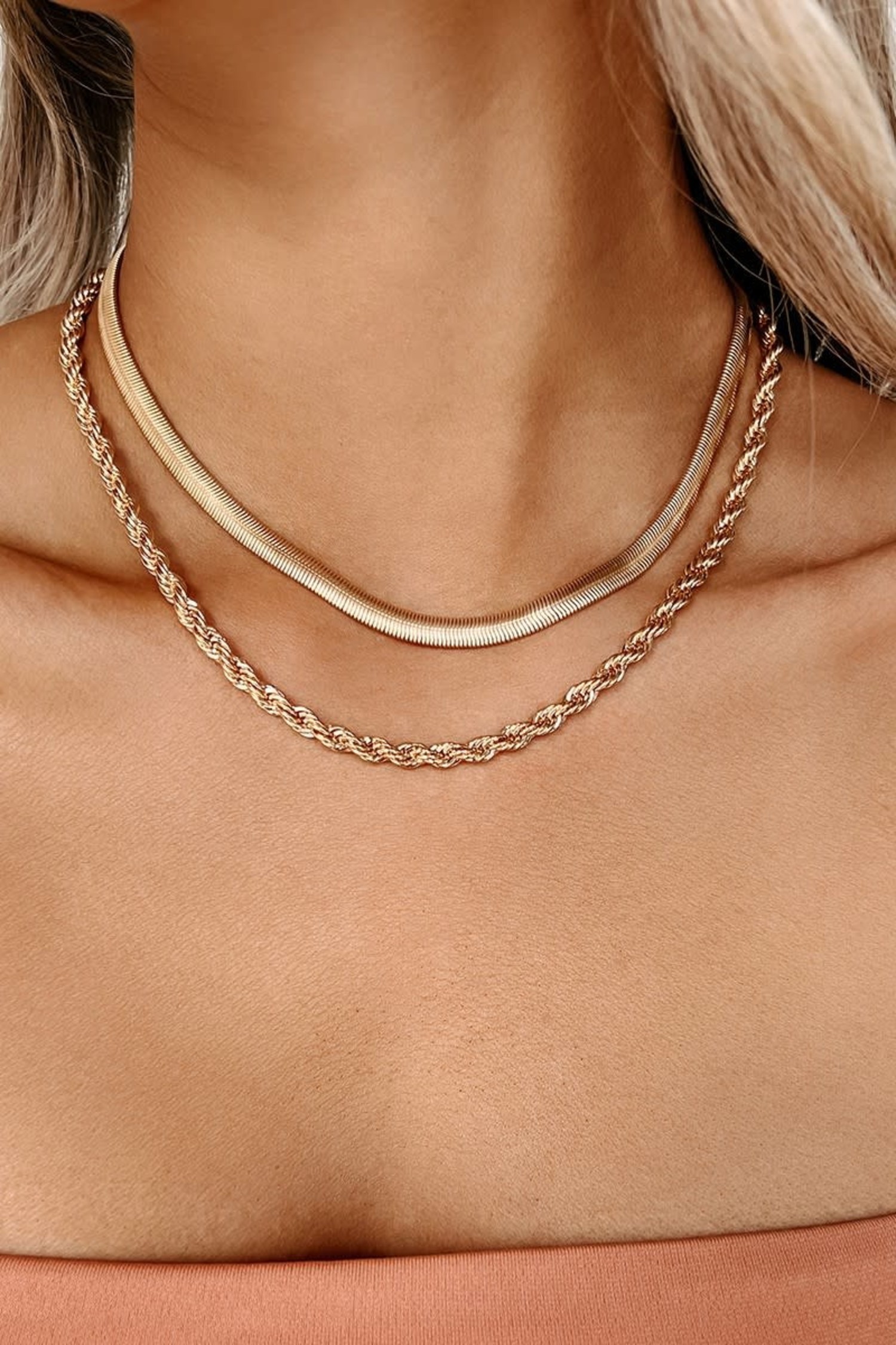 Snake Chain Choker Necklace
